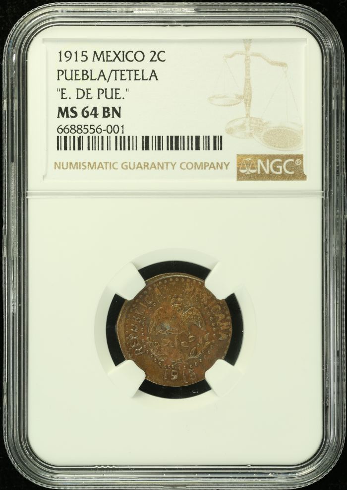 Revolution Centavos Puebla Tetela Ngc Ms Bn World