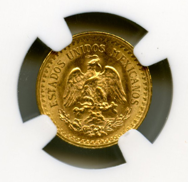 Mexican Coins Mexican Coins Modern Gold Modern Gold 2 1/2 Pesos 1920/10 NGC MS64 KM0463 27244 Modern Gold 2 1/2 Pesos 1920/10 NGC MS64 KM0463 27244Modern Gold 2 1/2 Pesos 1920/10 NGC MS64 KM0463 27244 - Image 2
