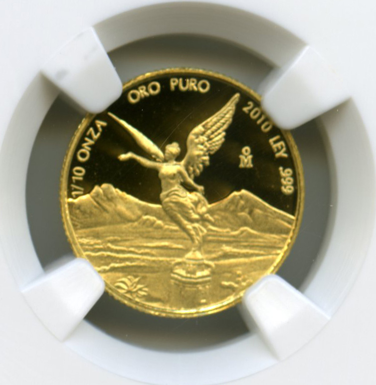 Mexican Coins Mexican Coins Modern Gold Modern Gold 1/10 OZ. 2010 Mo NGC PF69 ULTRA CAMEO KM0672 28274 Modern Gold 1/10 OZ. 2010 Mo NGC PF69 ULTRA CAMEO KM0672 28274Modern Gold 1/10 OZ. 2010 Mo NGC PF69 ULTRA CAMEO KM0672 28274