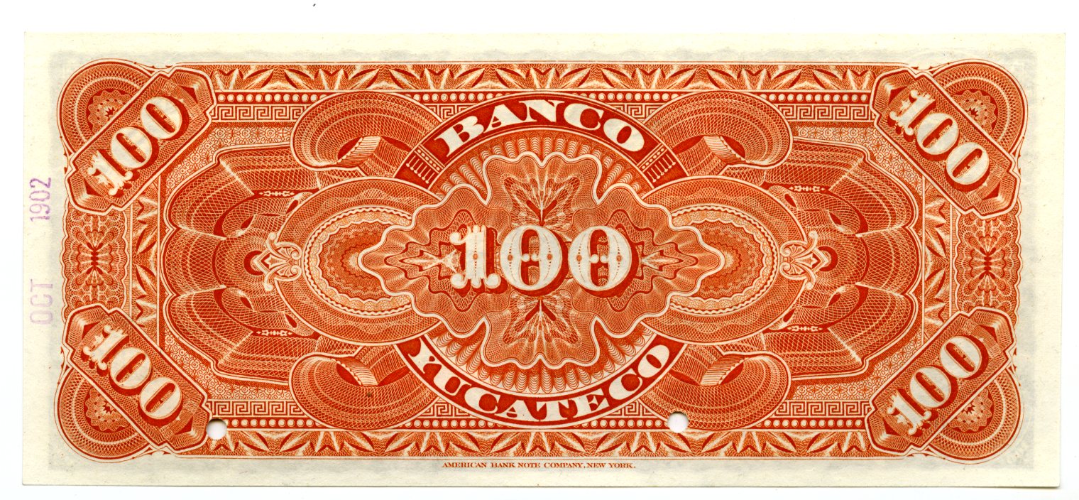 Bancos Currency Mexican Currency Bancos 100 Pesos Yucatan UNC M568 33182 Bancos 100 Pesos Yucatan UNC M568 33182Bancos 100 Pesos Yucatan UNC M568 33182 - Image 2