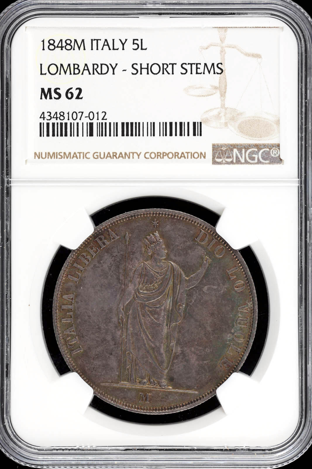 Europe Italy/San Marino/Vatican World Coins World Coins Europe Italy, San Marino, Vatican 5 Lire 1848 M NGC MS62 C22.1 33762 Europe Italy, San Marino, Vatican 5 Lire 1848 M NGC MS62 C22.1 33762Europe Italy, San Marino, Vatican 5 Lire 1848 M NGC MS62 C22.1 33762