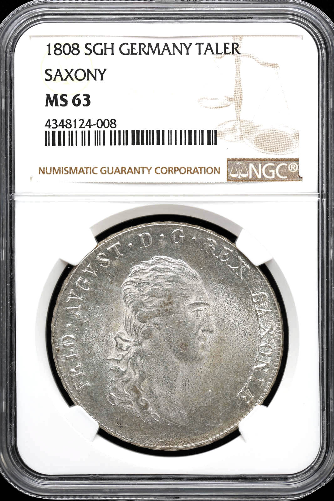 Europe Germany World Coins World Coins Germany Saxony-Albertine Thaler 1818 SGH NGC MS63 KM1059.1 34505 Germany Saxony-Albertine Thaler 1818 SGH NGC MS63 KM1059.1 34505Germany Saxony-Albertine Thaler 1818 SGH NGC MS63 KM1059.1 34505