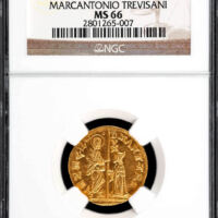 Italy AV Zecchino (Ducat) (1553-1554) Venice NGC MS 66 Fr. 1251