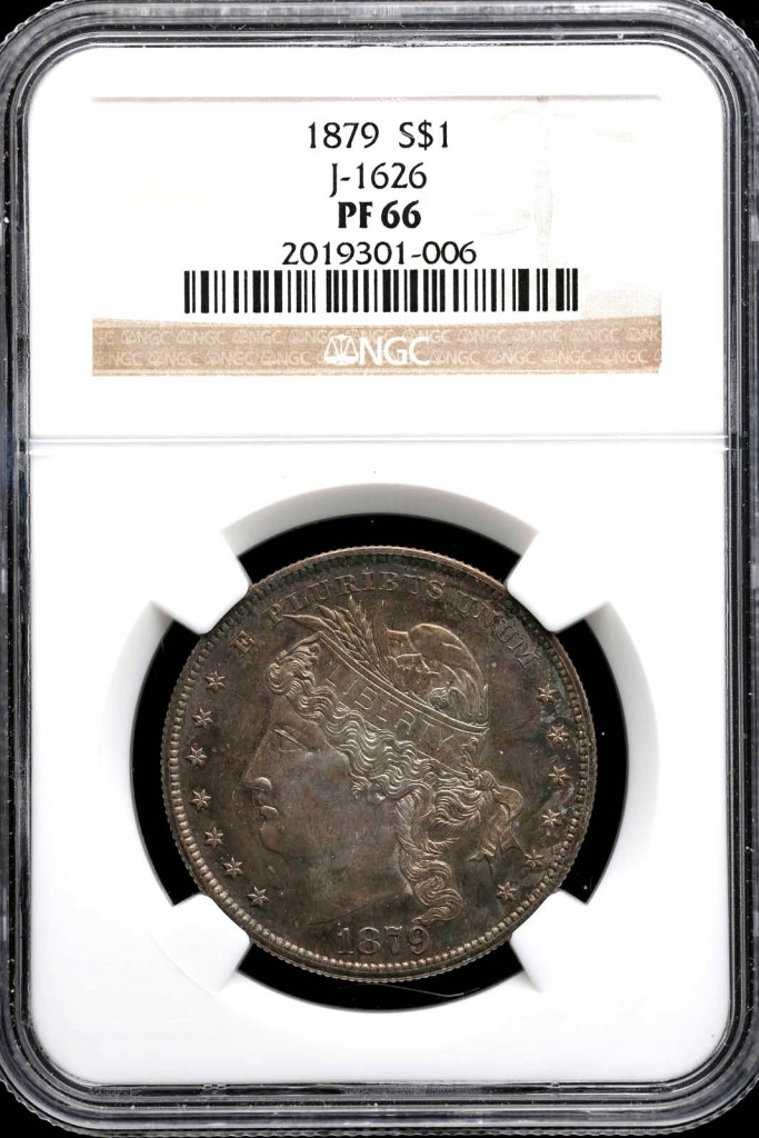 US Pattern Goloid Metric Dollar 1879 NGC PF66 KM Pn1710 35012 | World