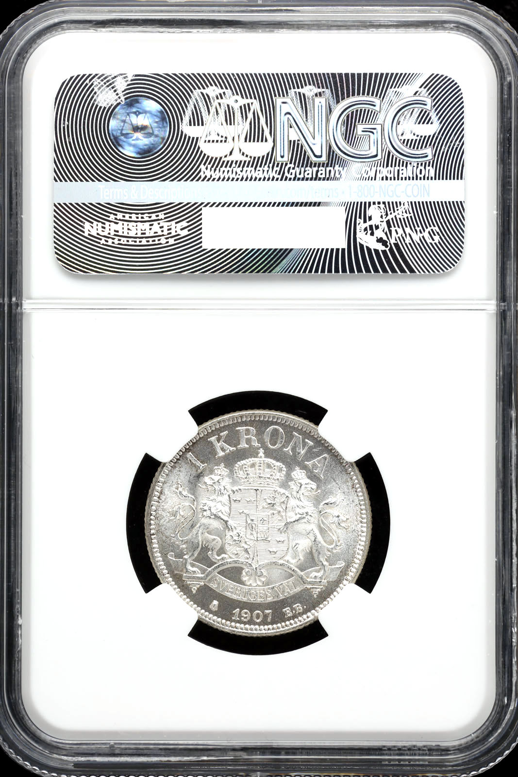 Sweden Krona 1907 EB NGC MS66 KM772 36028 | World