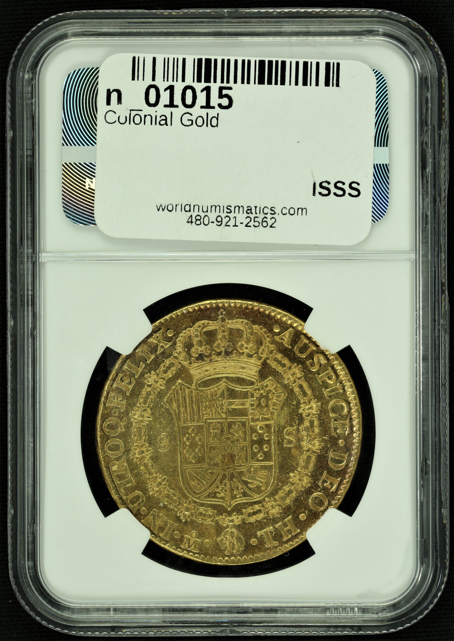 Colonial Gold Mexican Coins Mexican Coins Colonial Gold 8 Escudos 1807/6 Mo TH NGC MS62 n_01015 Colonial Gold 8 Escudos 1807/6 Mo TH NGC MS62 n_01015Colonial Gold 8 Escudos 1807/6 Mo TH NGC MS62 n_01015 - Image 2