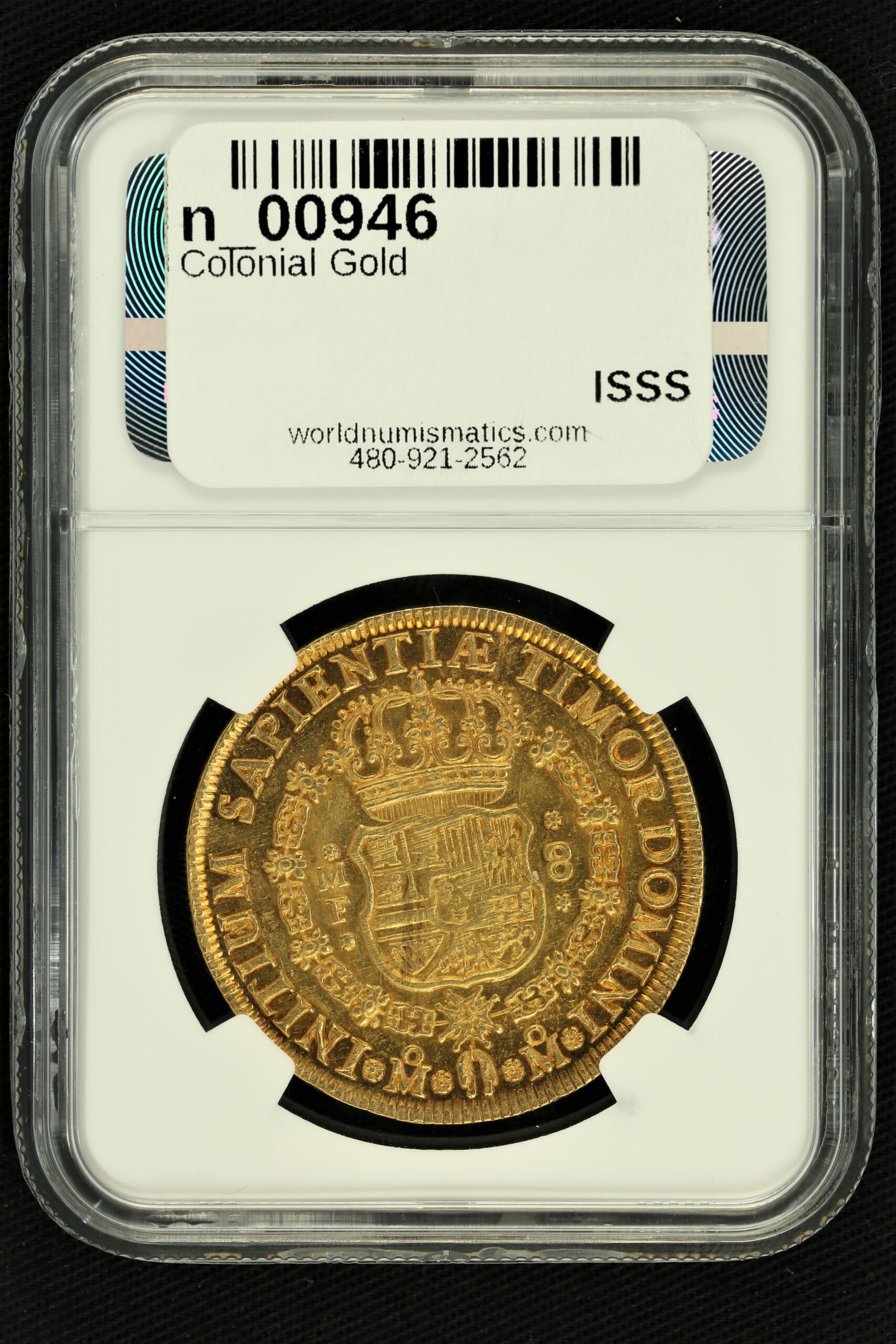 Colonial Gold Mexican Coins Mexican Coins Colonial Gold 8 Escudos 1741 Mo MF NGC AU55 n_00946 Colonial Gold 8 Escudos 1741 Mo MF NGC AU55 n_00946Colonial Gold 8 Escudos 1741 Mo MF NGC AU55 n_00946 - Image 2