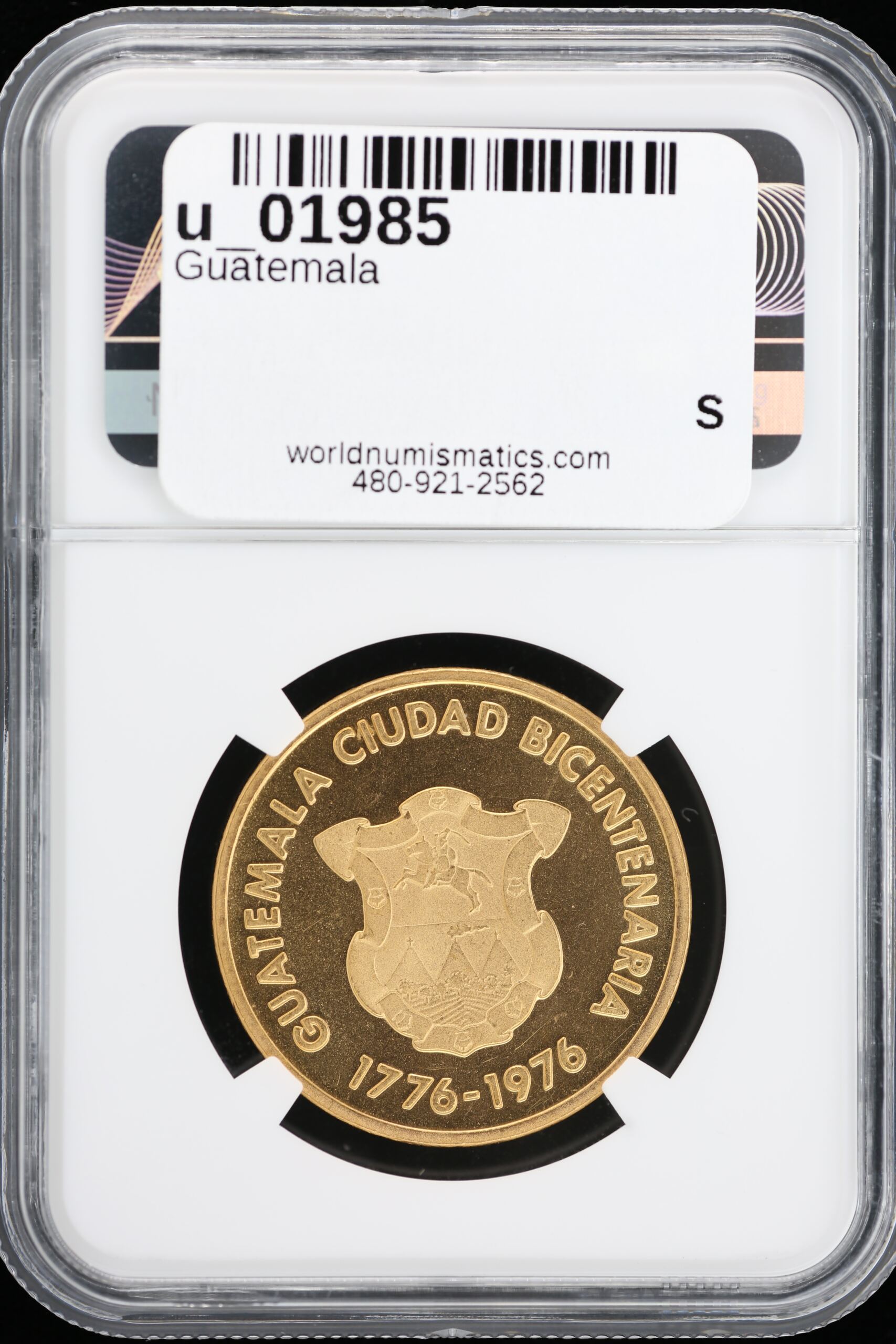 Guatemala Latin American Coins Latin American Coins Guatemala Republic Bicentennial Gold Medal 1976 NGC Medal PF64 Ultra Cameo u_01985 Guatemala Republic Bicentennial Gold Medal 1976 NGC Medal PF64 Ultra Cameo u_01985Guatemala Republic Bicentennial Gold Medal 1976 NGC Medal PF64 Ultra Cameo u_01985 - Image 2