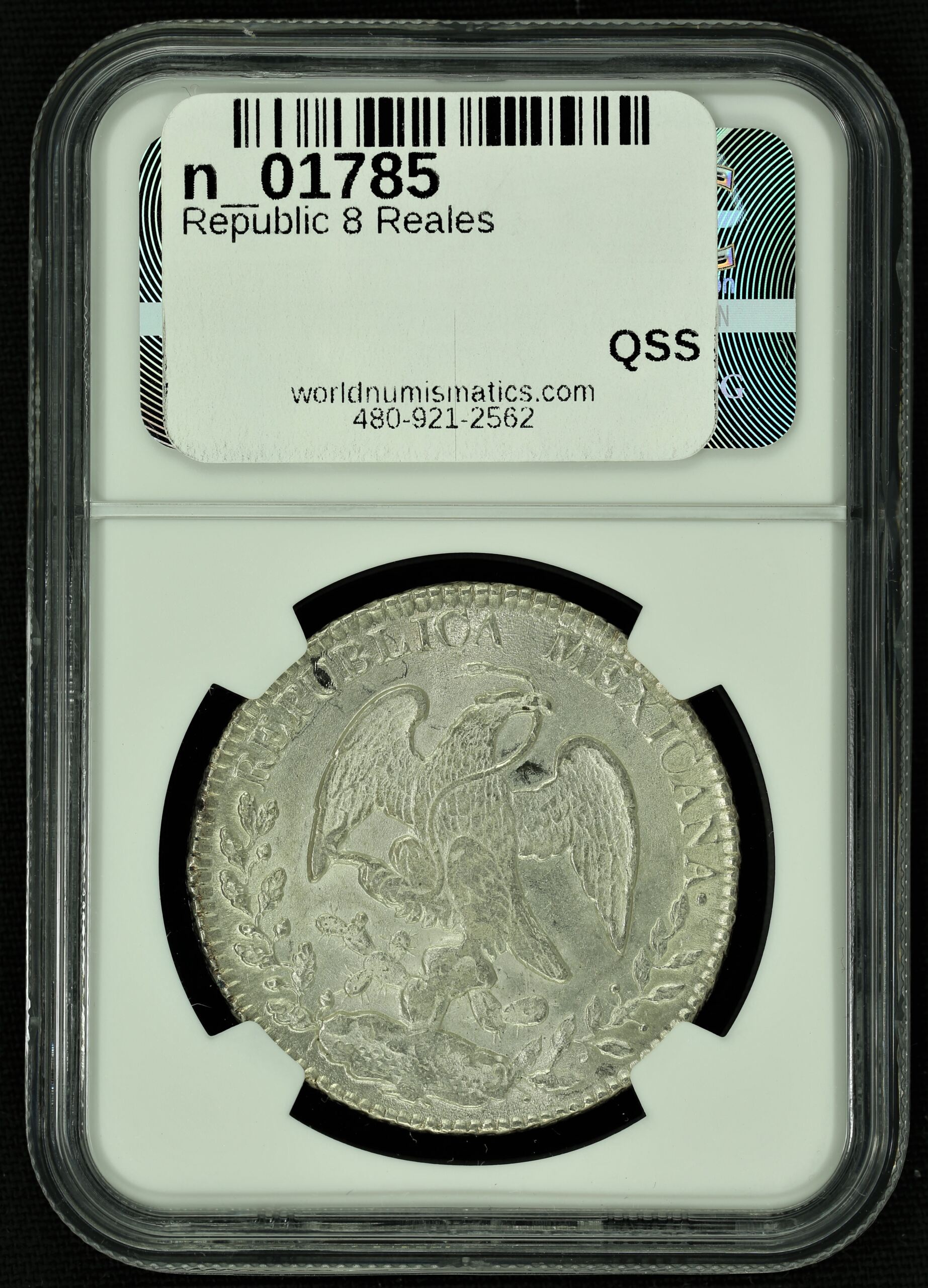 Mexican Coins Potosi Republic 8 Reales Republic 8 Reales 8 Reales 1838 Pi JS NGC UNC Details n_01785 Republic 8 Reales 8 Reales 1838 Pi JS NGC UNC Details n_01785Republic 8 Reales 8 Reales 1838 Pi JS NGC UNC Details n_01785 - Image 2