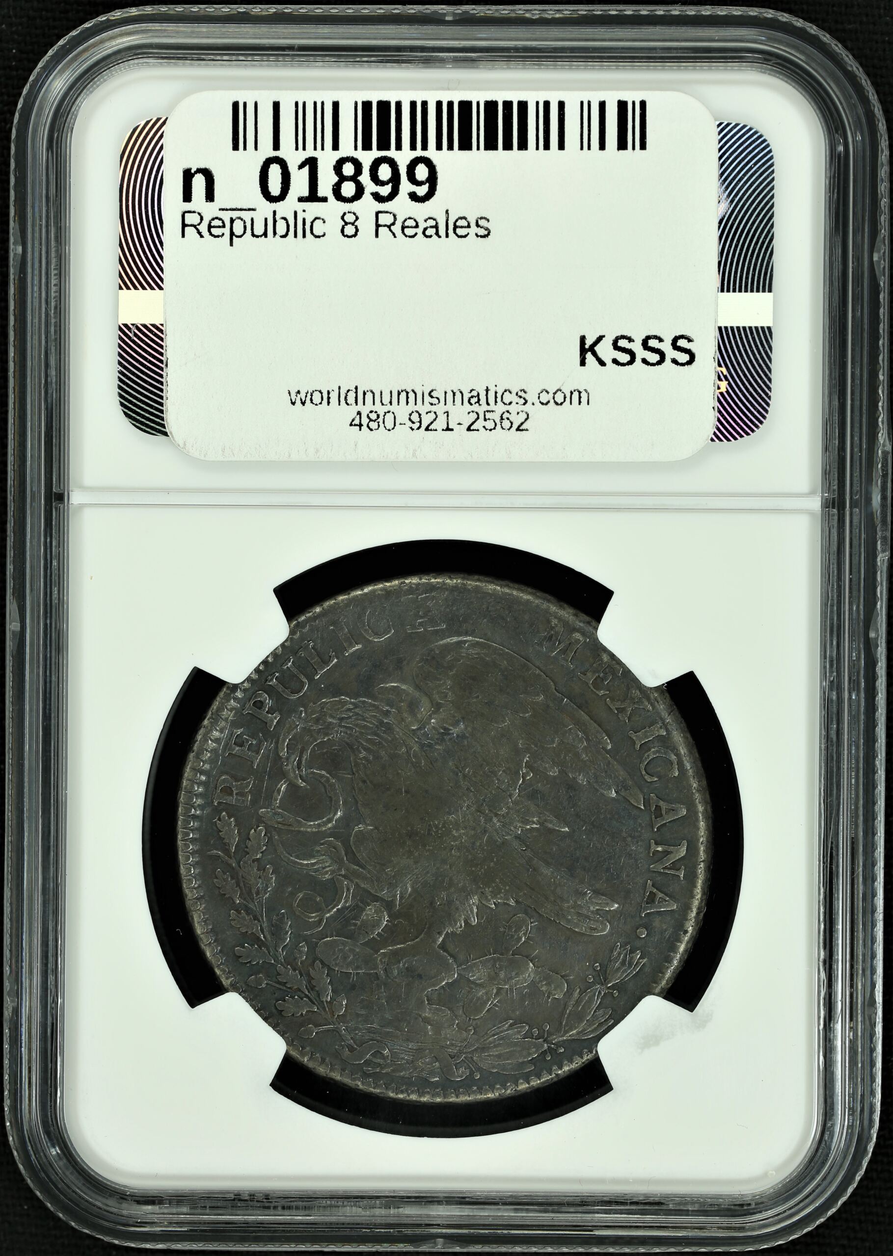 Mexican Coins Mexico City Republic 8 Reales Republic 8 Reales 8 Reales 1824 Mo JM NGC VF25 n_01899 Republic 8 Reales 8 Reales 1824 Mo JM NGC VF25 n_01899Republic 8 Reales 8 Reales 1824 Mo JM NGC VF25 n_01899 - Image 2