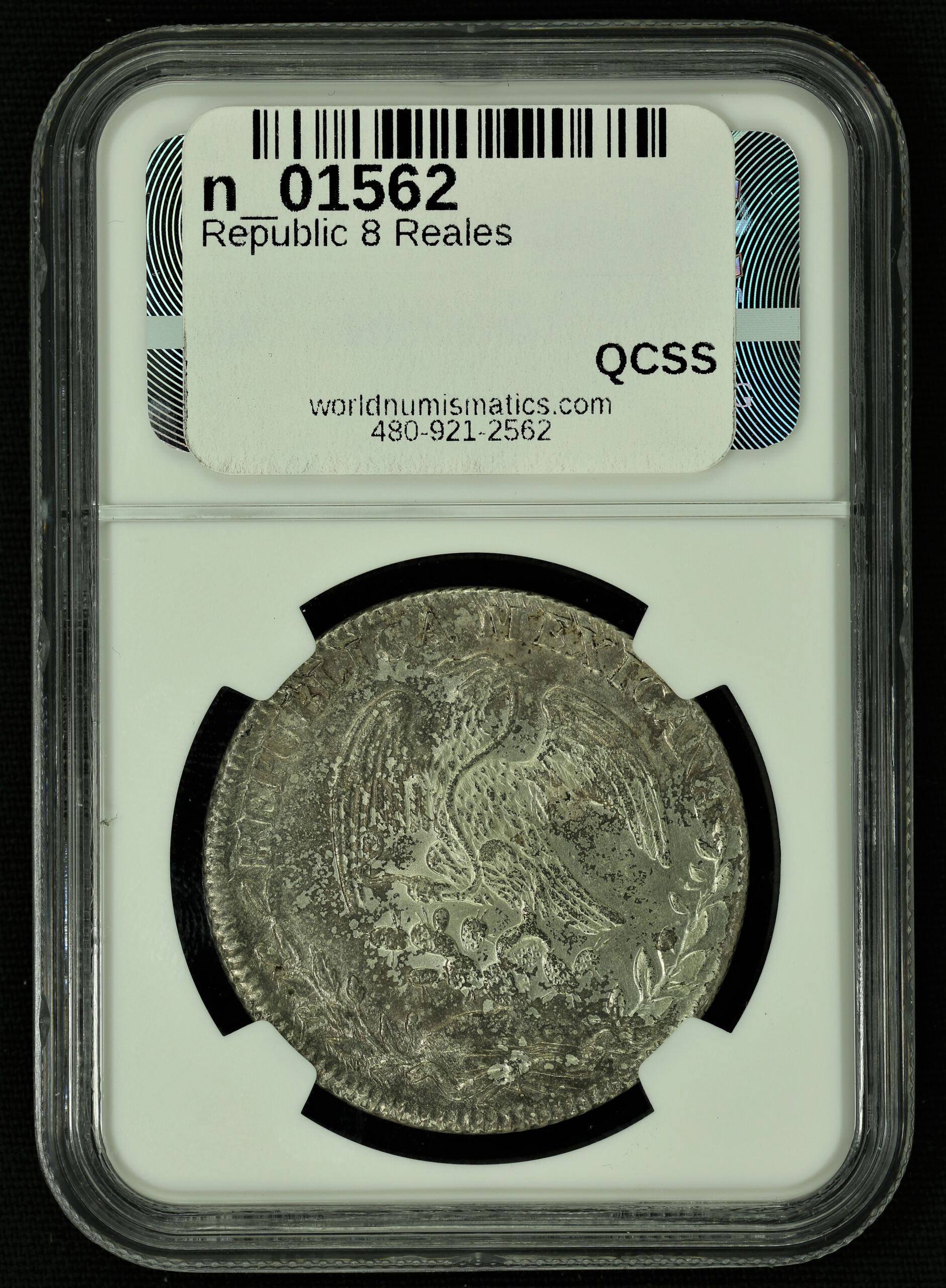 Republic 8 Reales 8 Reales 1833 Go JM NGC MS62 n_01562 | World