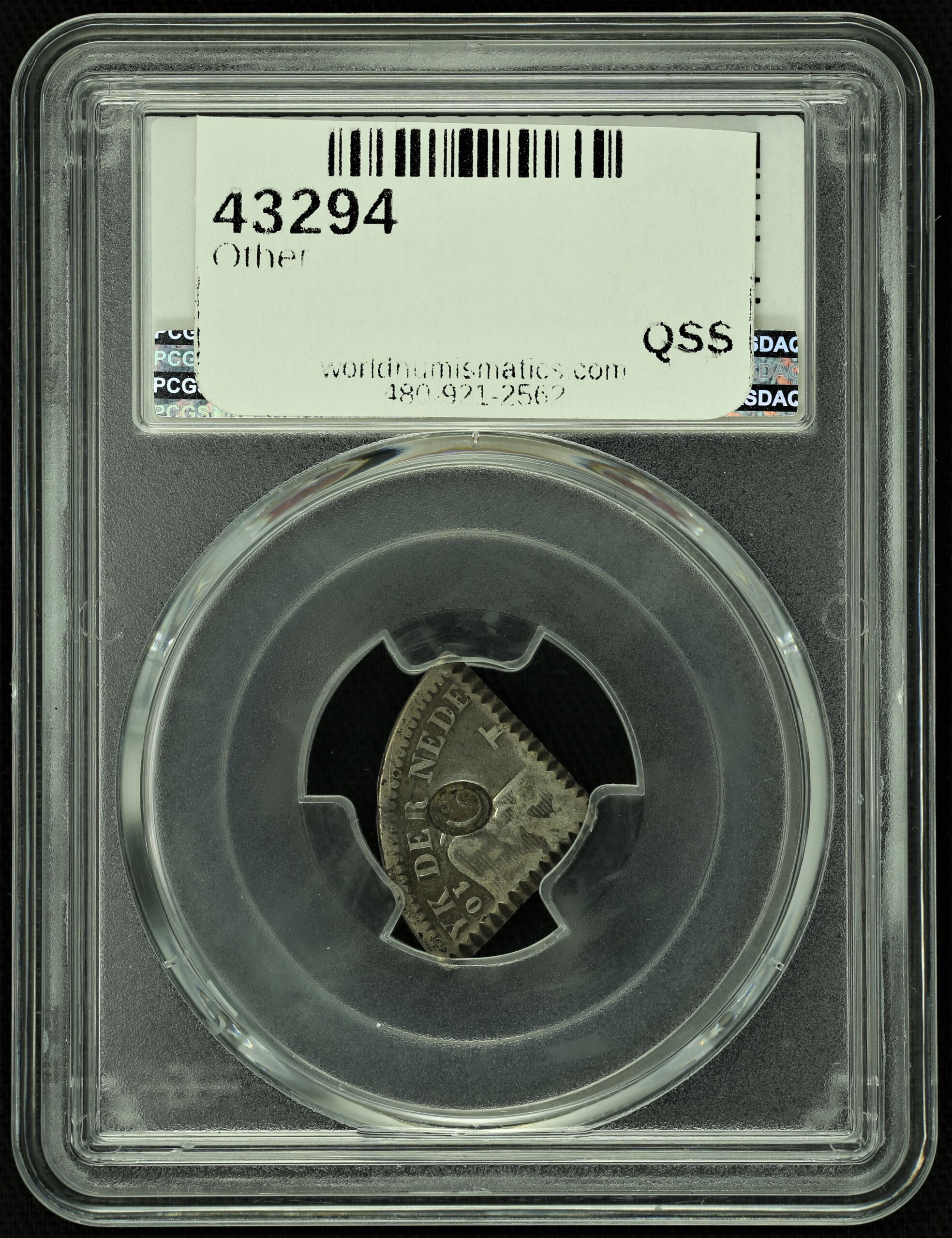 Caribbean Other World Coins Caribbean Other 1/4 Guilder nd(1838) PCGS F12 43294 Caribbean Other 1/4 Guilder nd(1838) PCGS F12 43294Caribbean Other 1/4 Guilder nd(1838) PCGS F12 43294 - Image 2