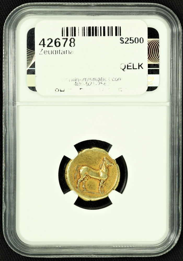 Zeugitana Carthage c.320-270 BC EL Stater NGC VF 42678Zeugitana Carthage c.320-270 BC EL Stater NGC VF 42678 - Image 2