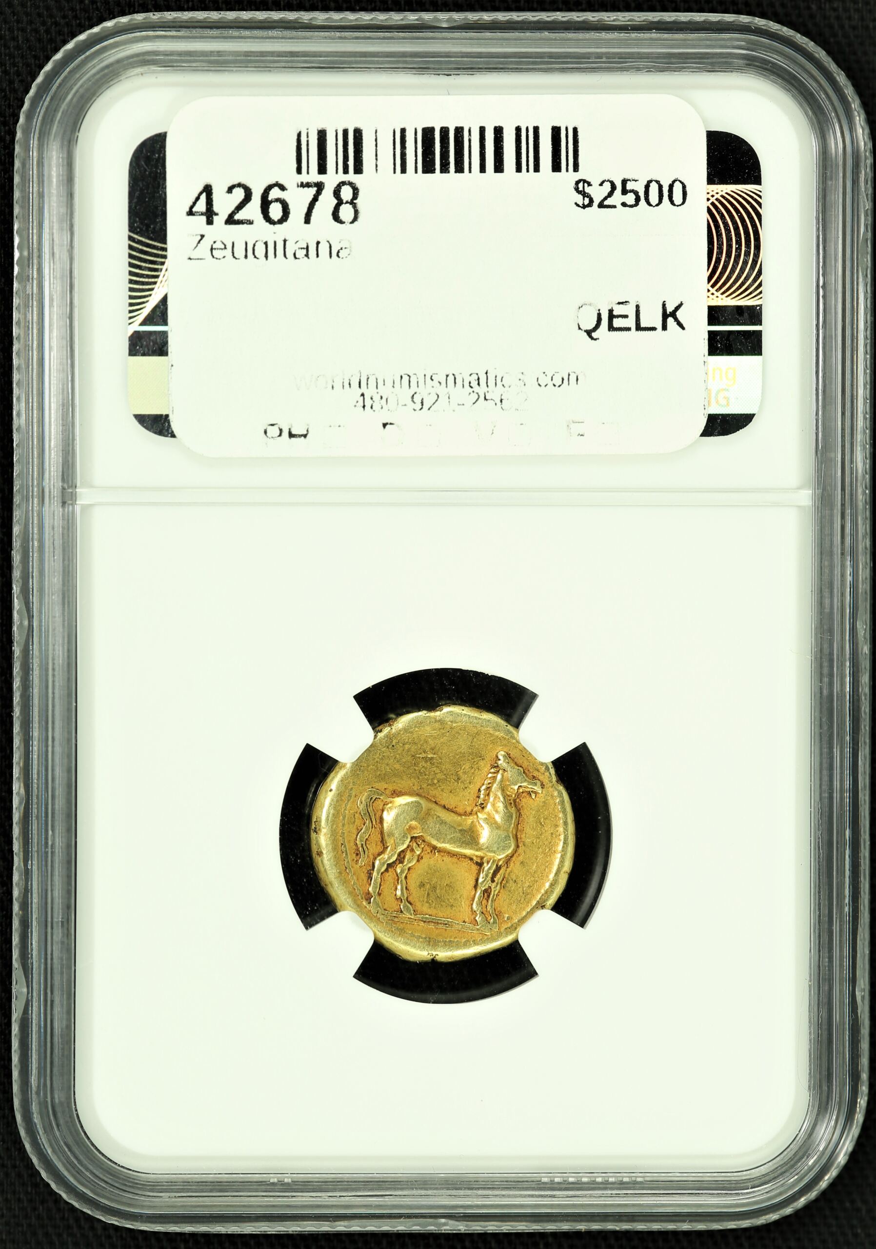 Zeugitana Carthage c.320-270 BC EL Stater NGC VF 42678 | World