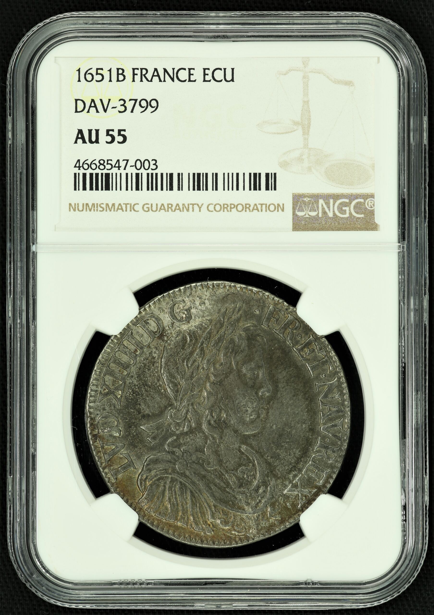 Europe France World Coins Europe France Ecu 1651 B NGC AU55 43512 Europe France Ecu 1651 B NGC AU55 43512Europe France Ecu 1651 B NGC AU55 43512