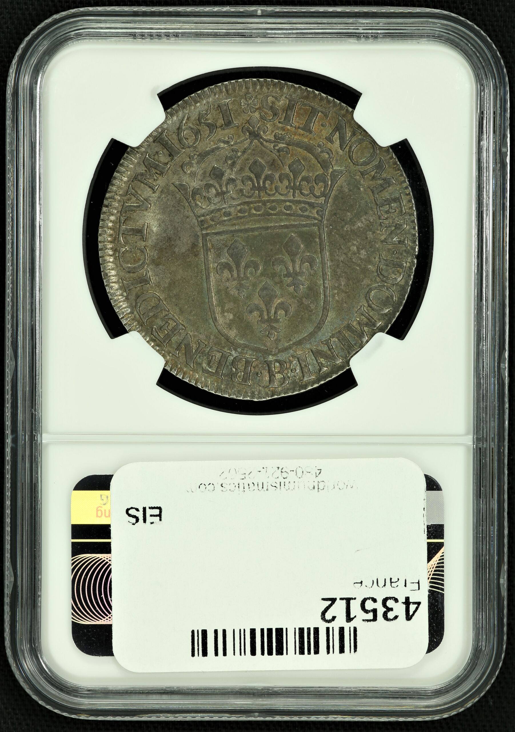 Europe France World Coins Europe France Ecu 1651 B NGC AU55 43512 Europe France Ecu 1651 B NGC AU55 43512Europe France Ecu 1651 B NGC AU55 43512 - Image 2