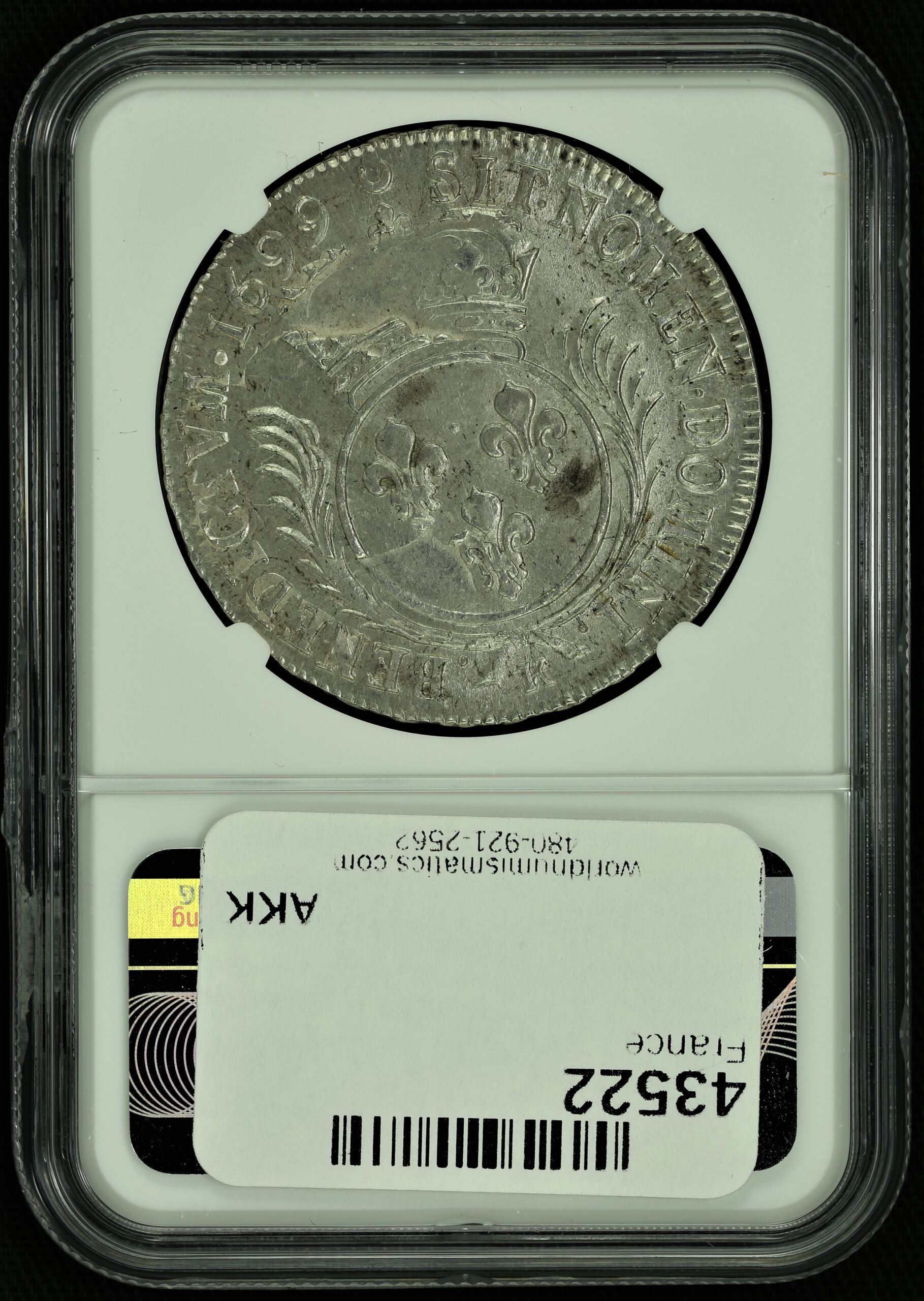 Europe France World Coins Europe France Ecu 1699 K NGC MS61 43522 Europe France Ecu 1699 K NGC MS61 43522Europe France Ecu 1699 K NGC MS61 43522 - Image 2