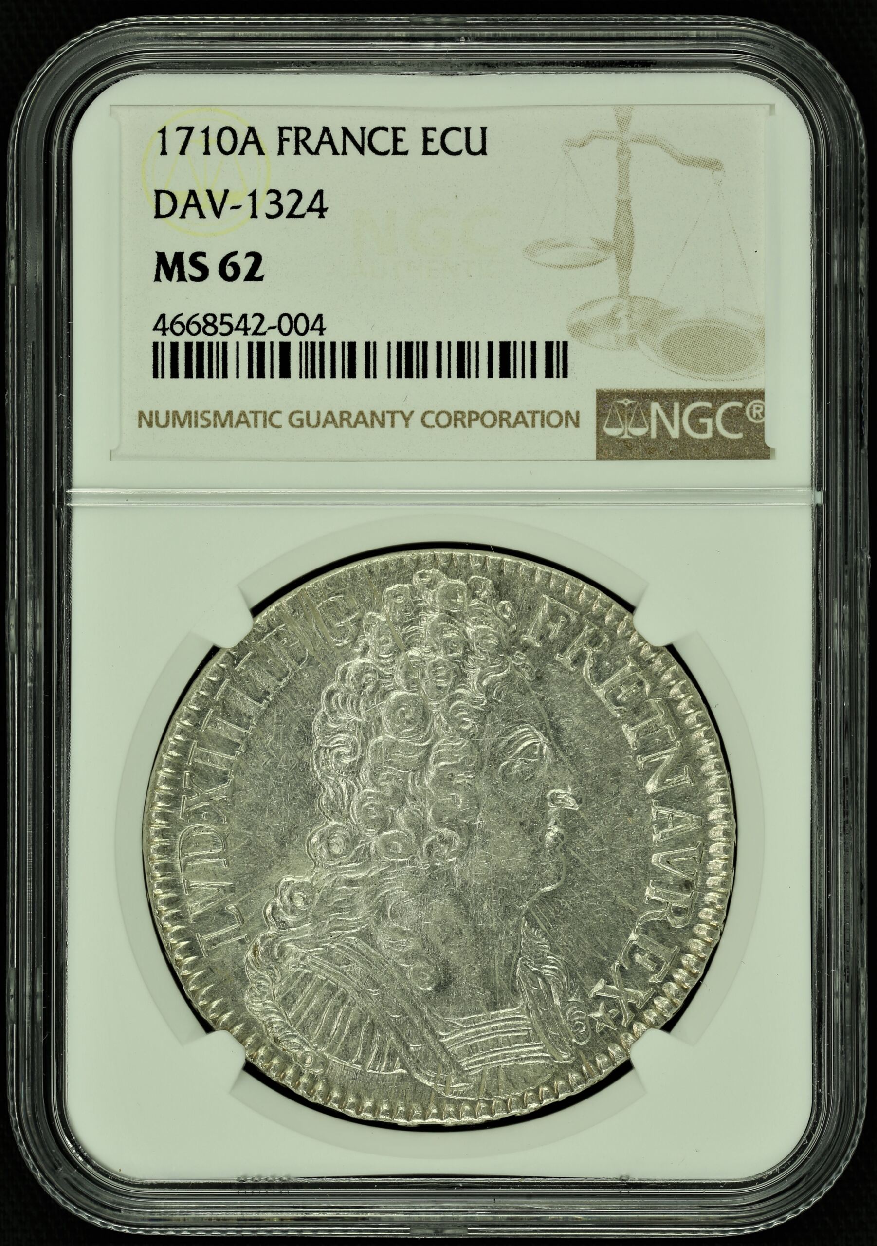 Europe France World Coins Europe France Ecu 1710 A NGC MS62 43526 Europe France Ecu 1710 A NGC MS62 43526Europe France Ecu 1710 A NGC MS62 43526