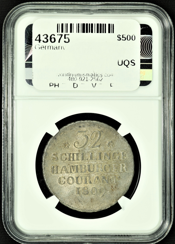 Germany 32 Shillings Hamburg 1809 CAIG NGC MS64 43675Germany 32 Shillings Hamburg 1809 CAIG NGC MS64 43675 - Image 2