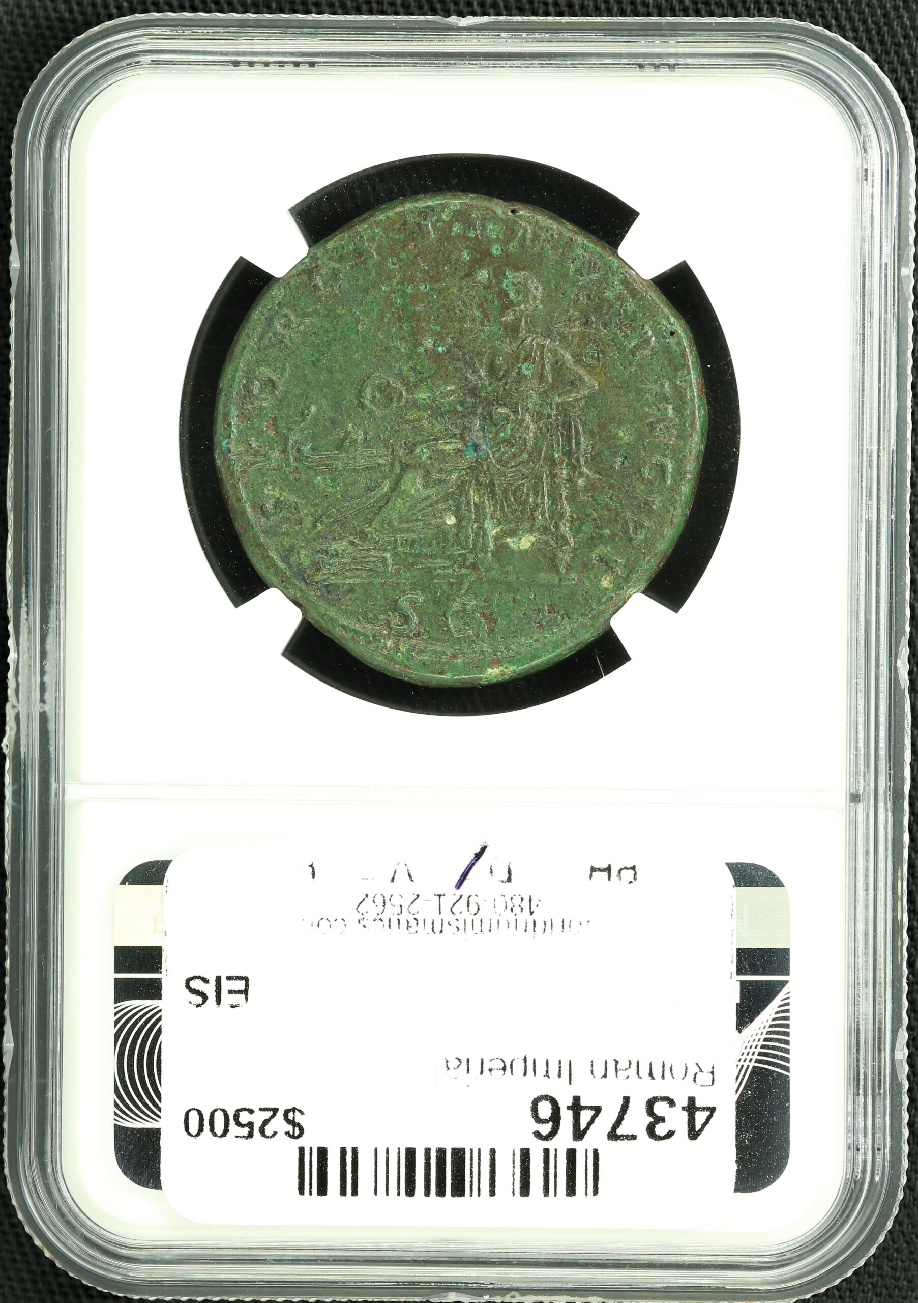 Roman Imperial Trajan 98-117 AD AE Sestertius NGC ChXF 43746