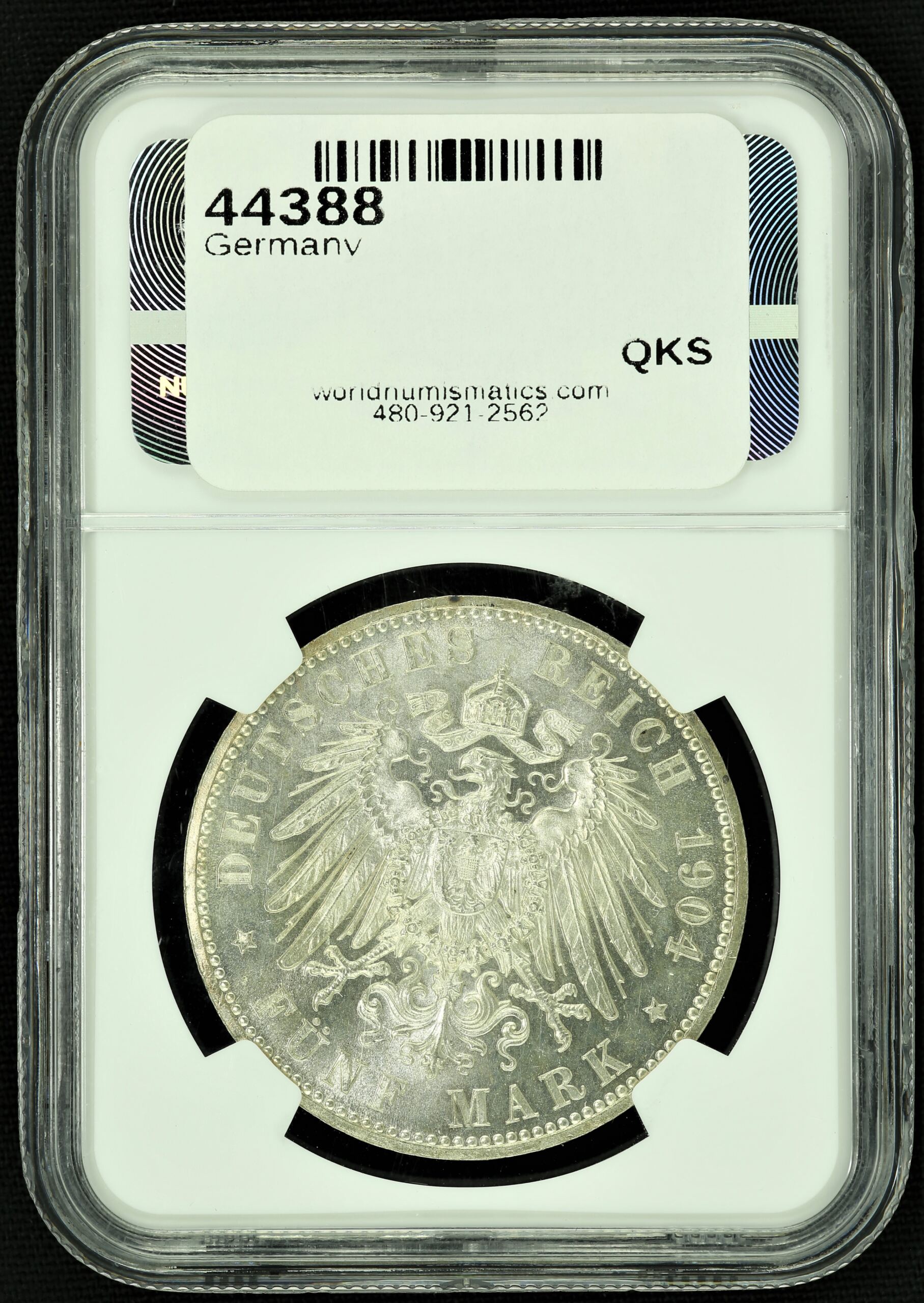 Europe Germany World Coins Europe Germany Hesse-Darmstadt 5 Mark 1904 NGC MS63 44388 Europe Germany Hesse-Darmstadt 5 Mark 1904 NGC MS63 44388Europe Germany Hesse-Darmstadt 5 Mark 1904 NGC MS63 44388 - Image 2