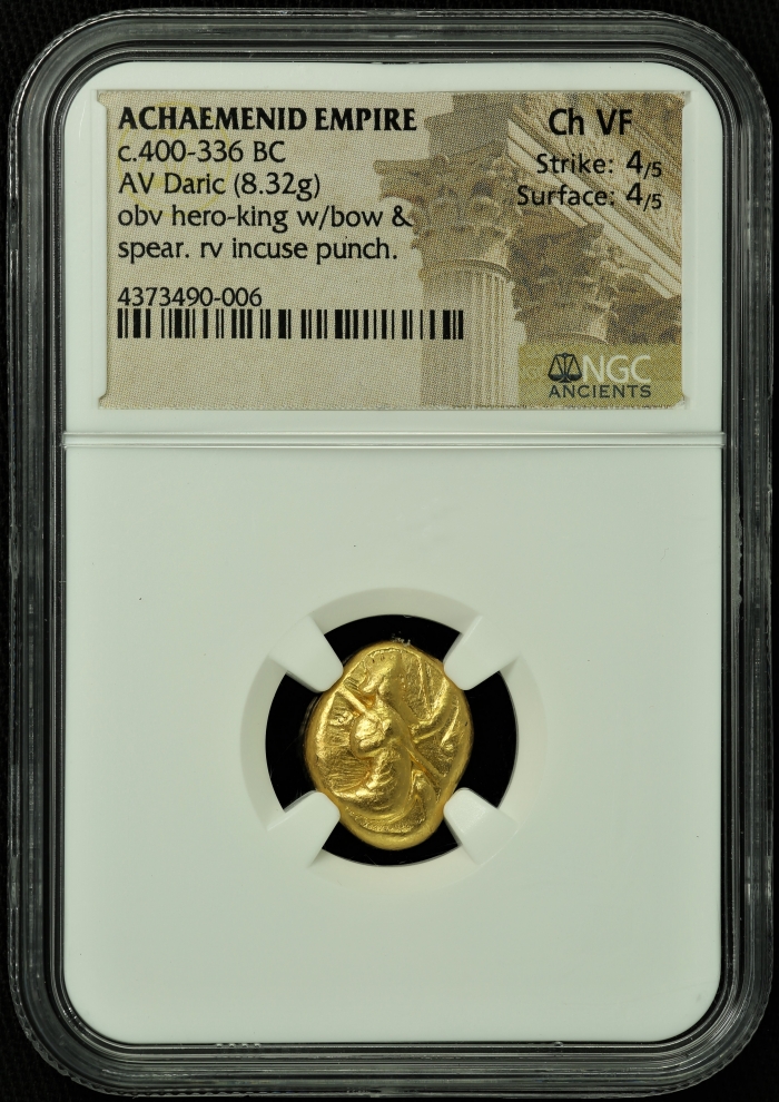 Persia, Achaemenid Kings c.400-336 BC AV Daric NGC ChVF 44918Persia, Achaemenid Kings c.400-336 BC AV Daric NGC ChVF 44918