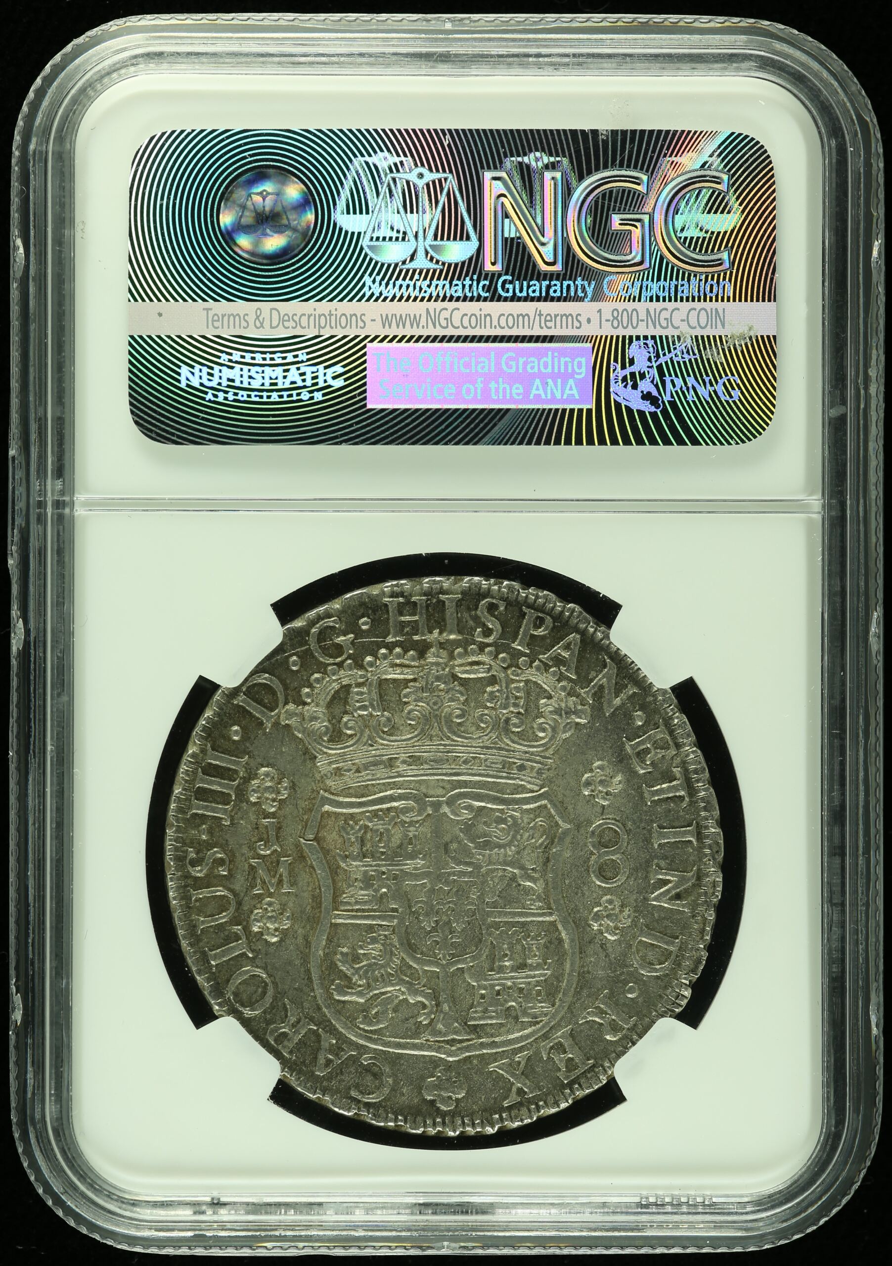 Latin American Coins Peru Peru 8 Reales 1769 Lm JM NGC MS61 0106656 Peru 8 Reales 1769 Lm JM NGC MS61 0106656Peru 8 Reales 1769 Lm JM NGC MS61 0106656 - Image 2