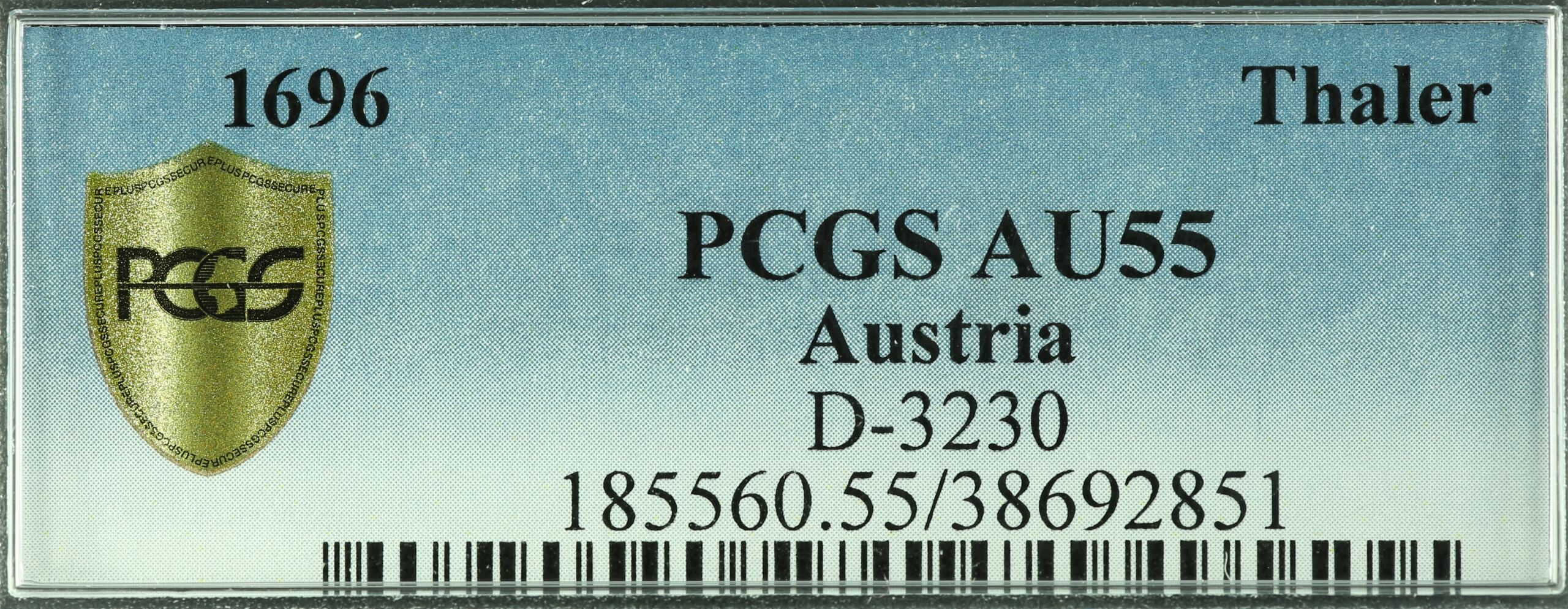 Austria Europe World Coins Austria Taler 1696 PCGS AU55 0108048 Austria Taler 1696 PCGS AU55 0108048Austria Taler 1696 PCGS AU55 0108048 - Image 3