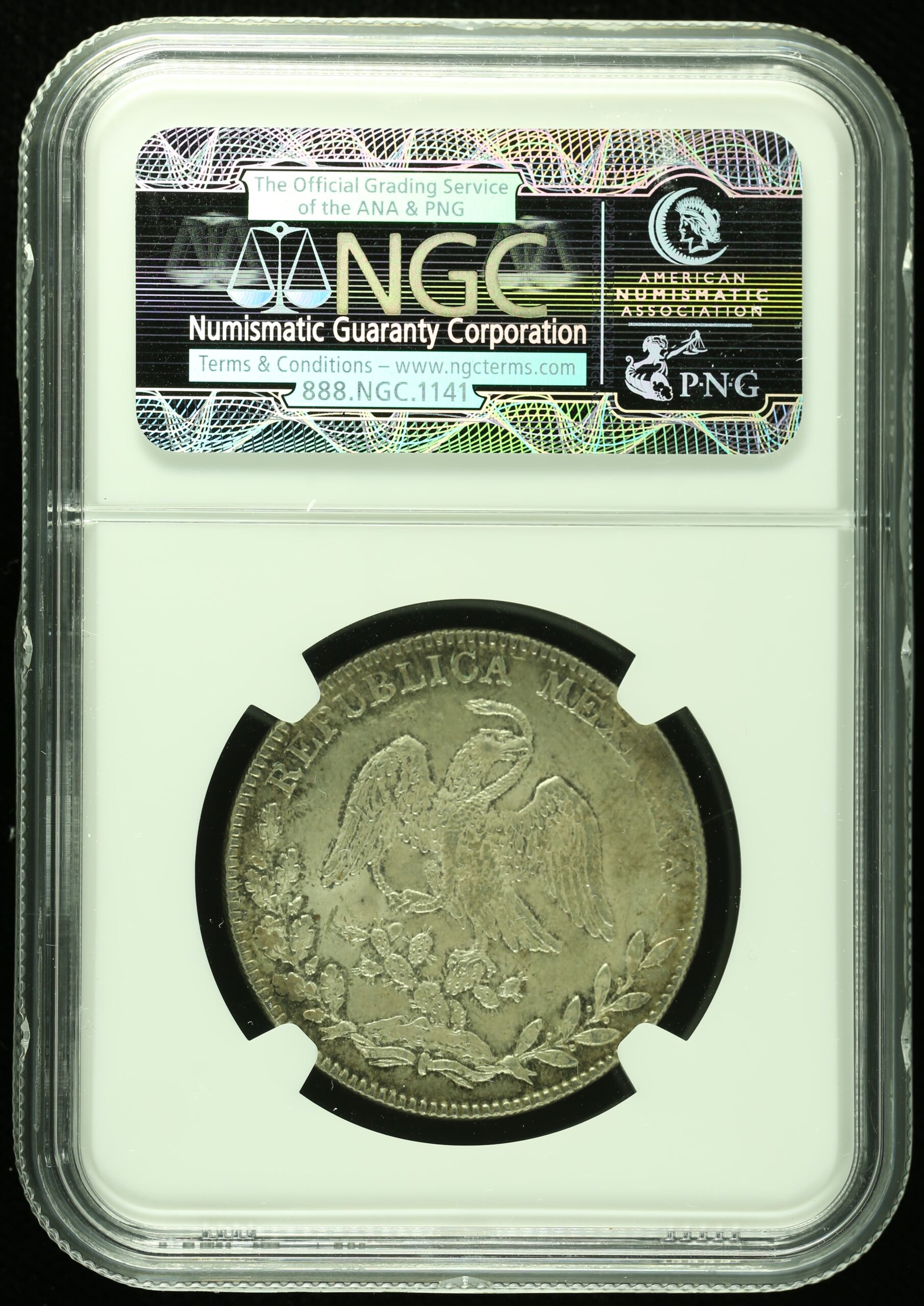 Mexican Coins Republic Silver & Minors Republic Silver & Minors 4 Reales 1843 Go PM NGC MS63 k_35427 Republic Silver & Minors 4 Reales 1843 Go PM NGC MS63 k_35427Republic Silver & Minors 4 Reales 1843 Go PM NGC MS63 k_35427 - Image 2