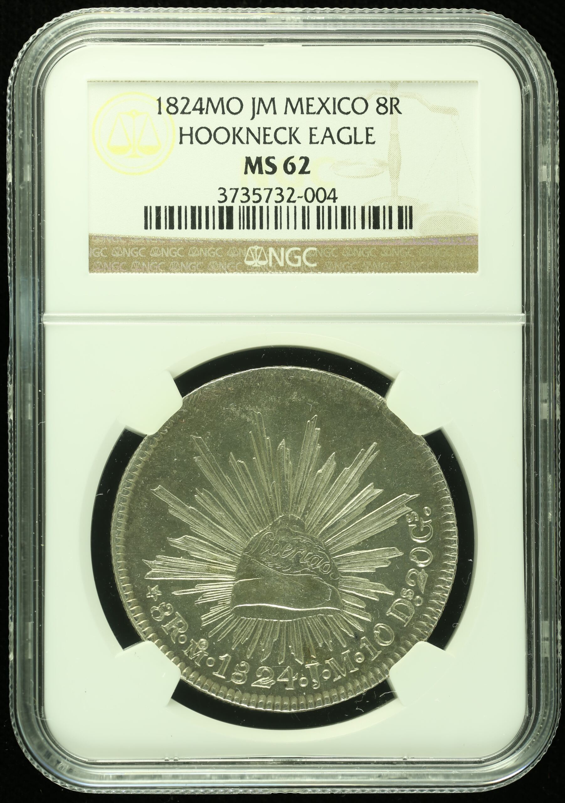 Mexican Coins Mexico City Republic 8 Reales Mexico City 8 Reales 1824 Mo JM NGC MS62 k_35456 Mexico City 8 Reales 1824 Mo JM NGC MS62 k_35456Mexico City 8 Reales 1824 Mo JM NGC MS62 k_35456