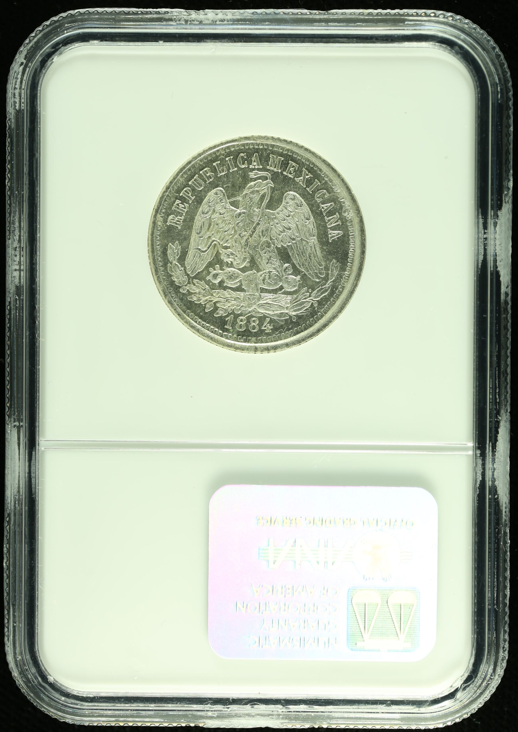 Mexican Coins Republic Silver & Minors Republic Silver & Minors 25 Centavos 1884 Mo M NGC MS64 k_35479 Republic Silver & Minors 25 Centavos 1884 Mo M NGC MS64 k_35479Republic Silver & Minors 25 Centavos 1884 Mo M NGC MS64 k_35479 - Image 2