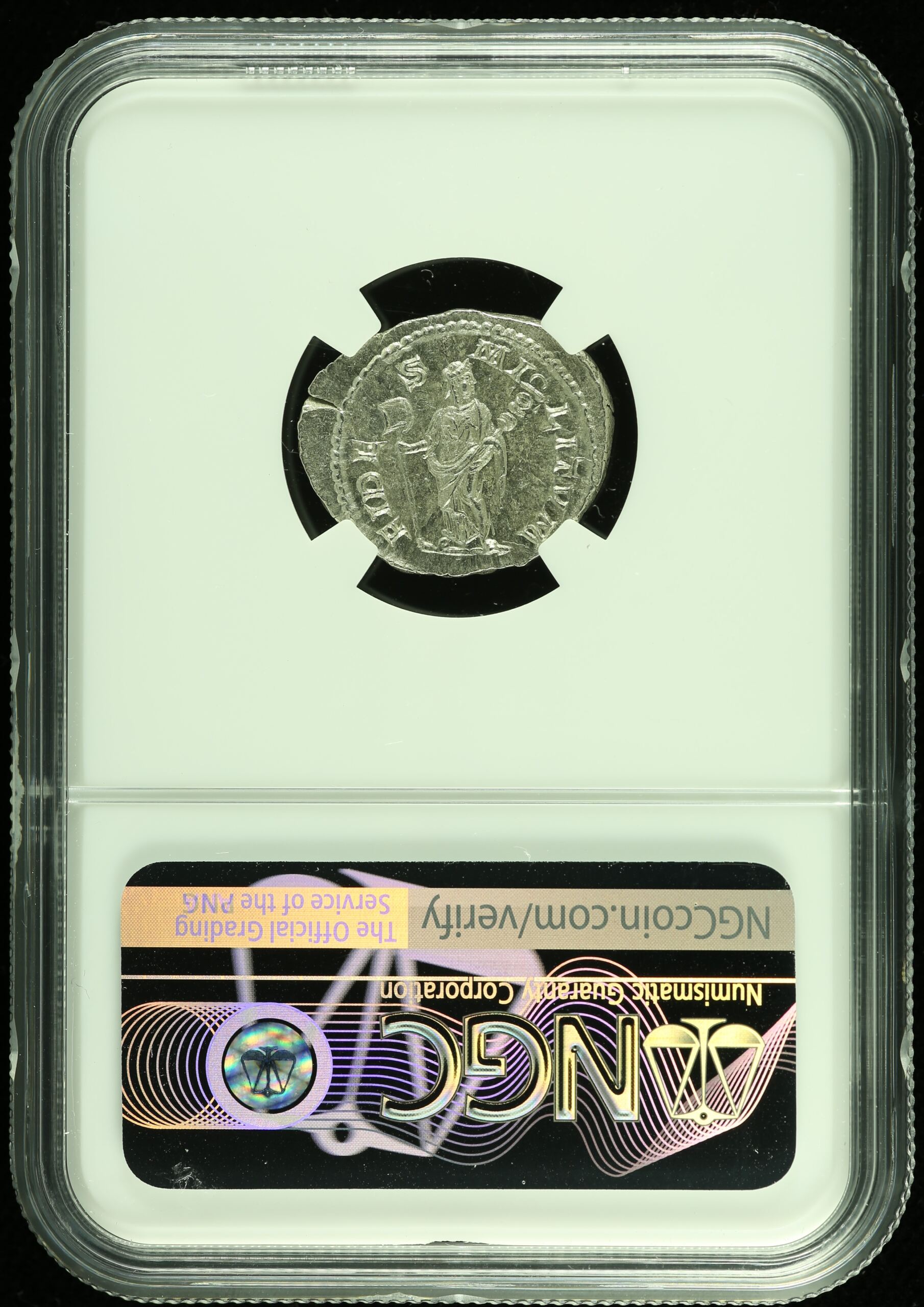 Ancient Coins Roman Imperial Roman Imperial Elagabalus 218-222 AD AR Denarius NGC MS 0108138 Roman Imperial Elagabalus 218-222 AD AR Denarius NGC MS 0108138Roman Imperial Elagabalus 218-222 AD AR Denarius NGC MS 0108138 - Image 2