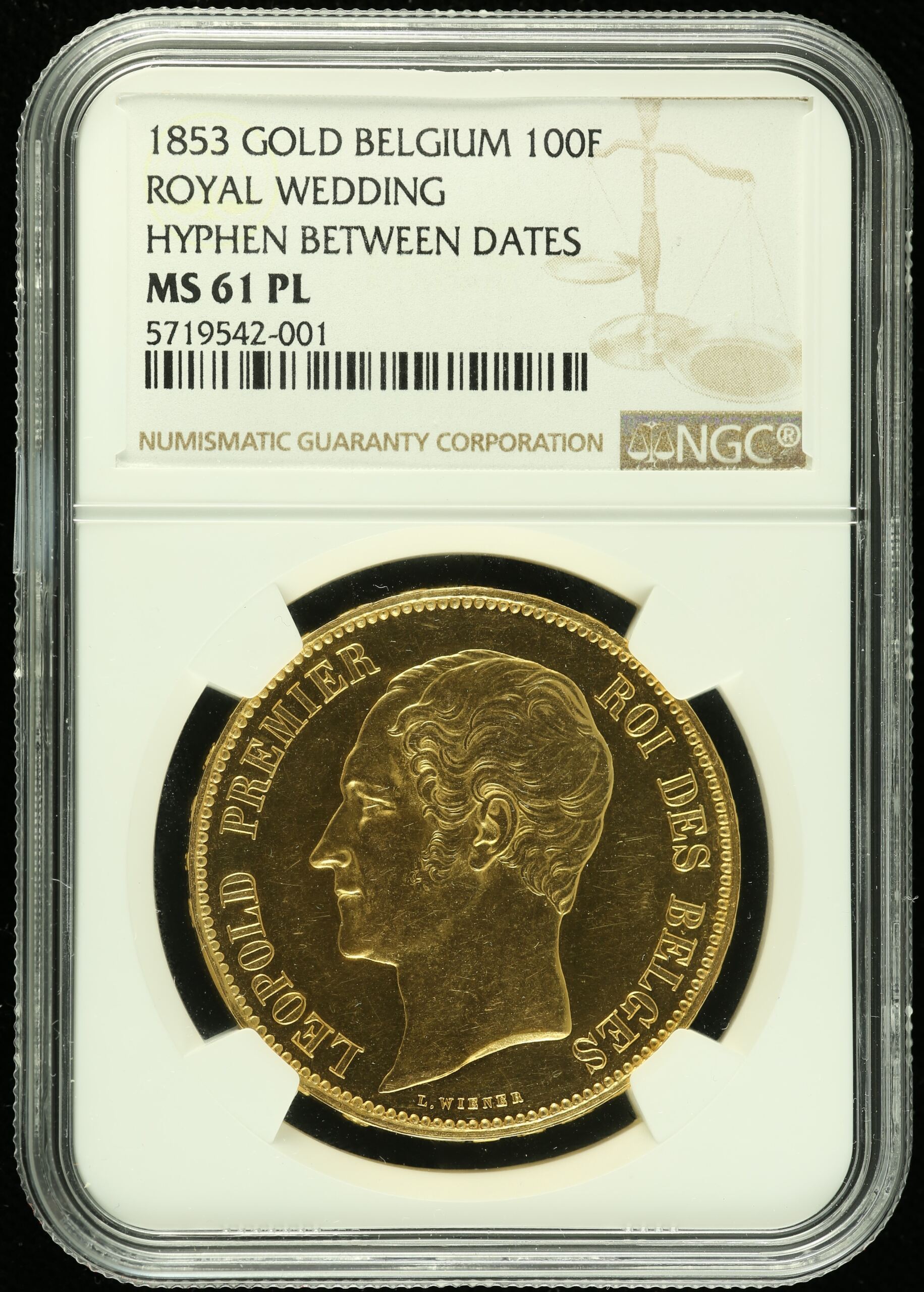 Belgium Europe World Coins Belgium 100 Francs 1853 NGC MS61PL 0110395 Belgium 100 Francs 1853 NGC MS61PL 0110395Belgium 100 Francs 1853 NGC MS61PL 0110395