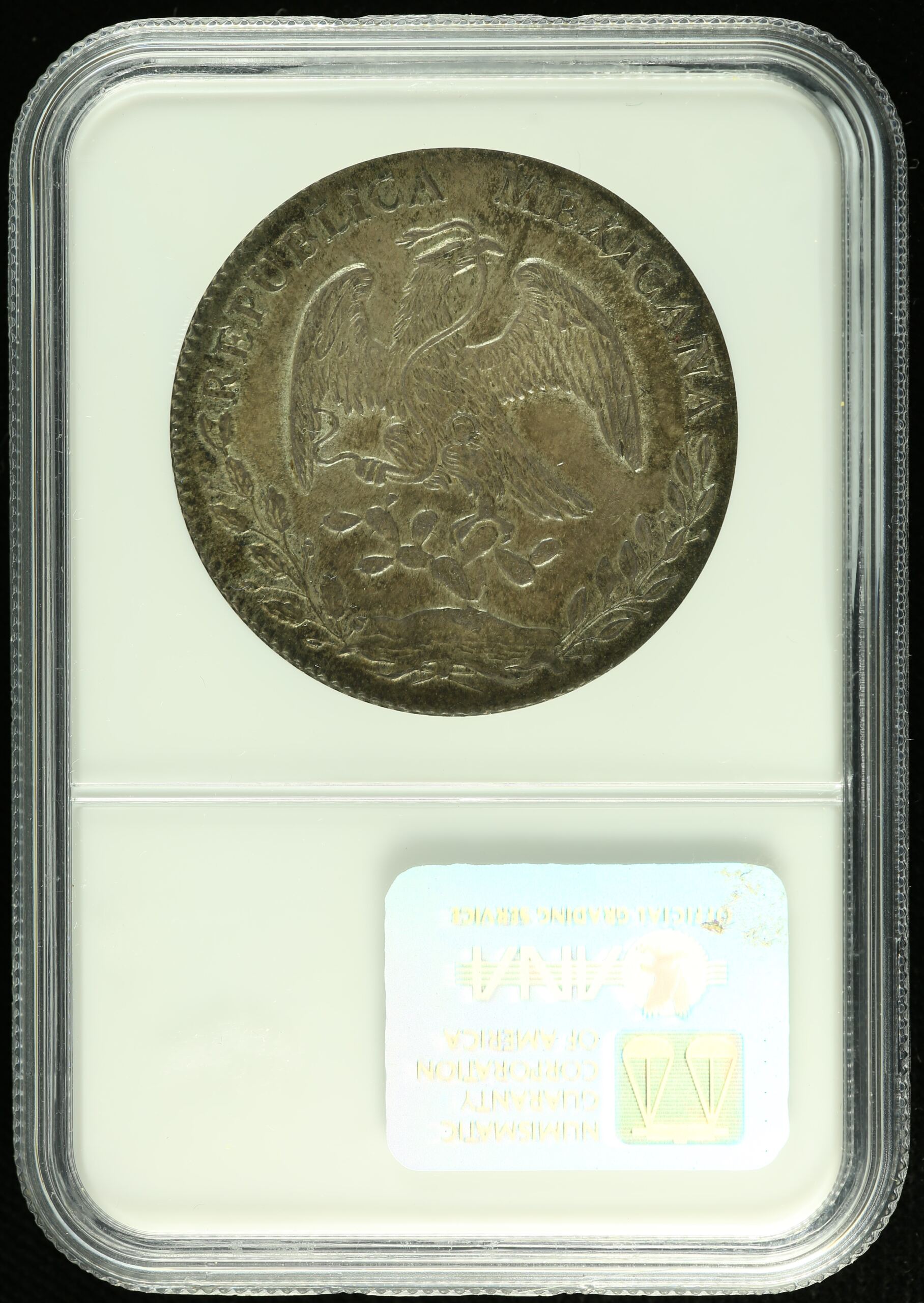 Guanajuato Mexican Coins Republic 8 Reales Guanajuato 8 Reales 1875 Go FR NGC MS64 k_35571 Guanajuato 8 Reales 1875 Go FR NGC MS64 k_35571Guanajuato 8 Reales 1875 Go FR NGC MS64 k_35571 - Image 2