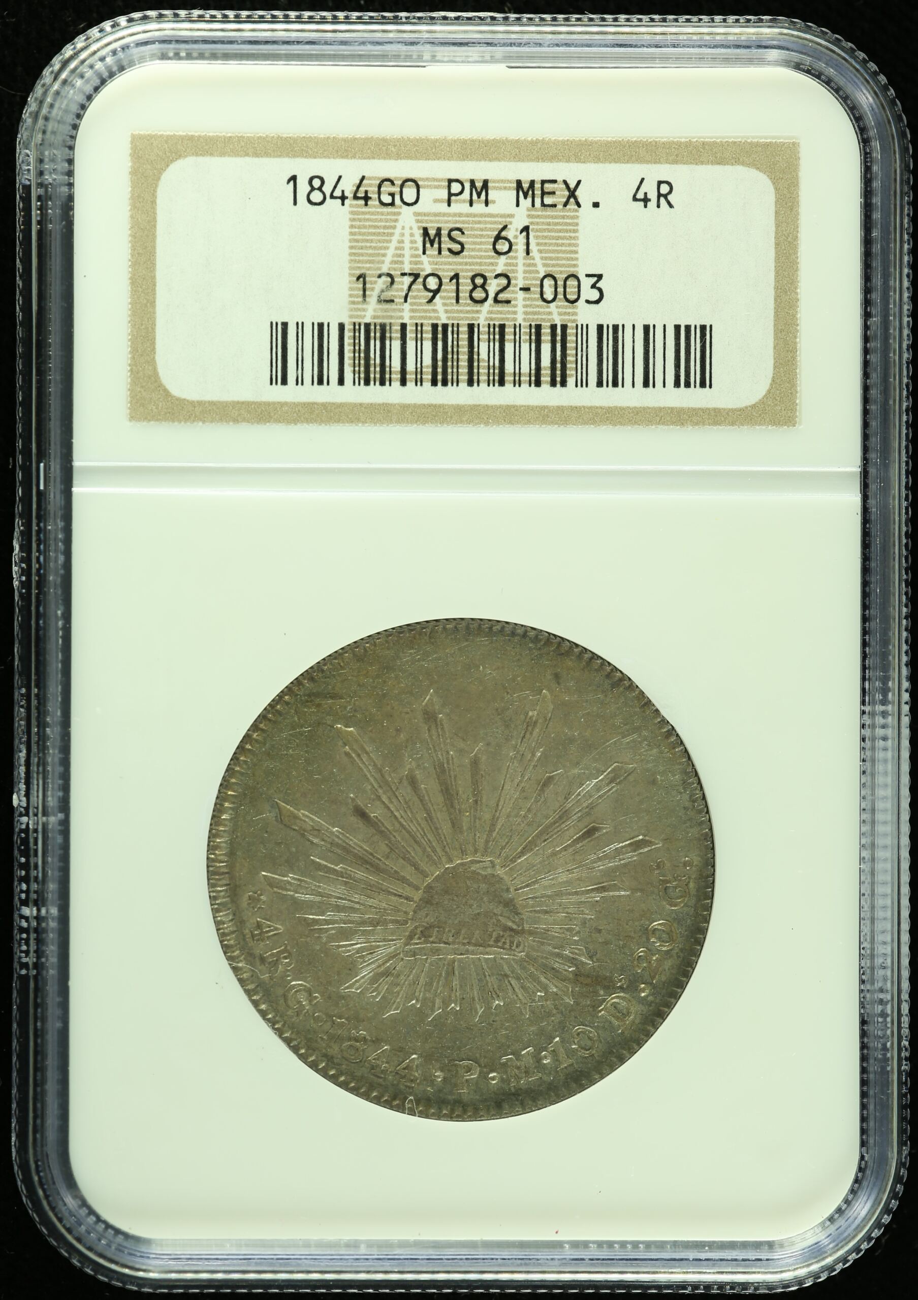 Mexican Coins Republic Silver & Minors Republic Silver & Minors 4 Reales 1844 Go PM NGC MS61 k_35609 Republic Silver & Minors 4 Reales 1844 Go PM NGC MS61 k_35609Republic Silver & Minors 4 Reales 1844 Go PM NGC MS61 k_35609