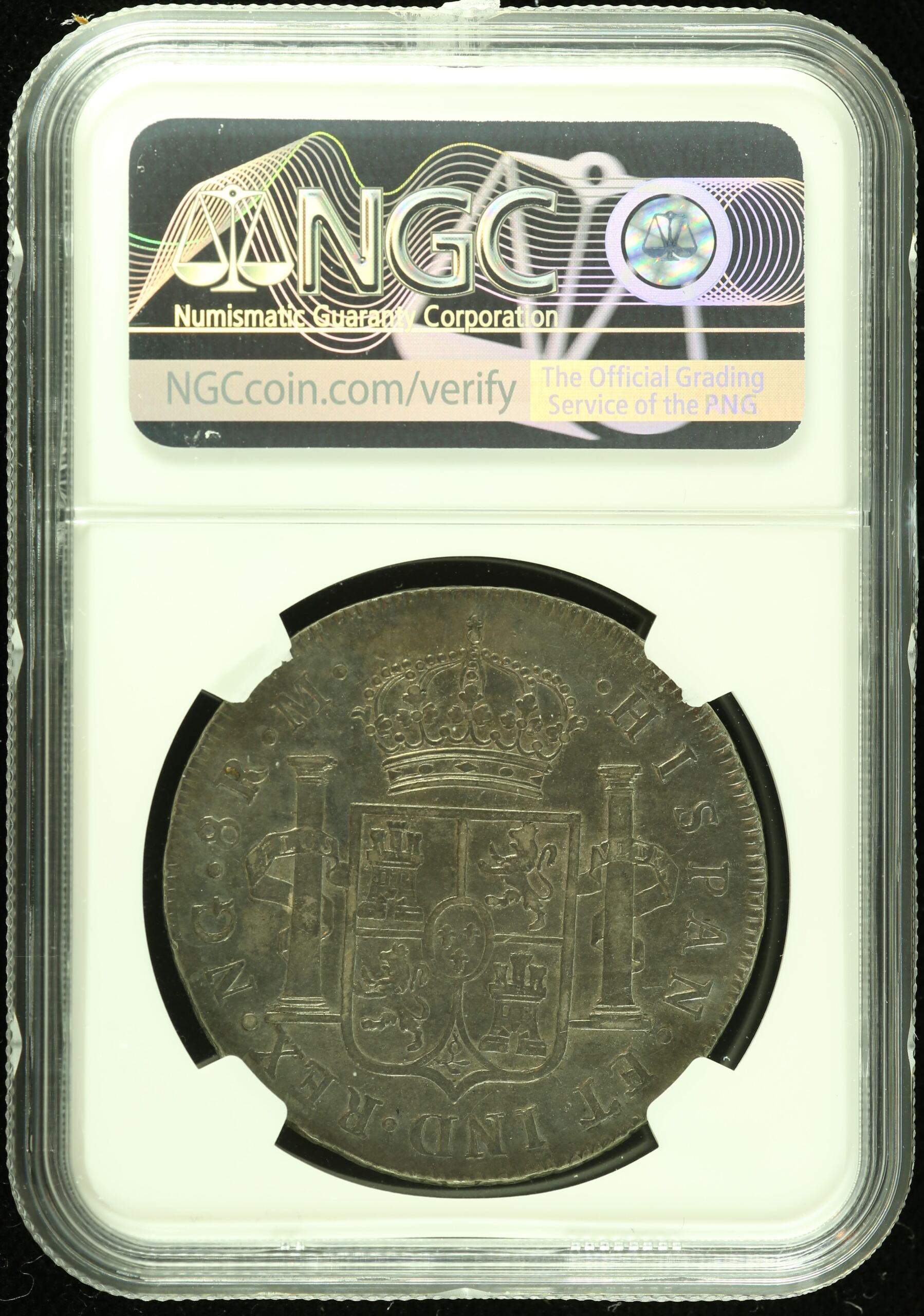 Guatemala Latin American Coins Guatemala 8 Reales 1793 Ng M NGC AU53 0112152 Guatemala 8 Reales 1793 Ng M NGC AU53 0112152Guatemala 8 Reales 1793 Ng M NGC AU53 0112152 - Image 2