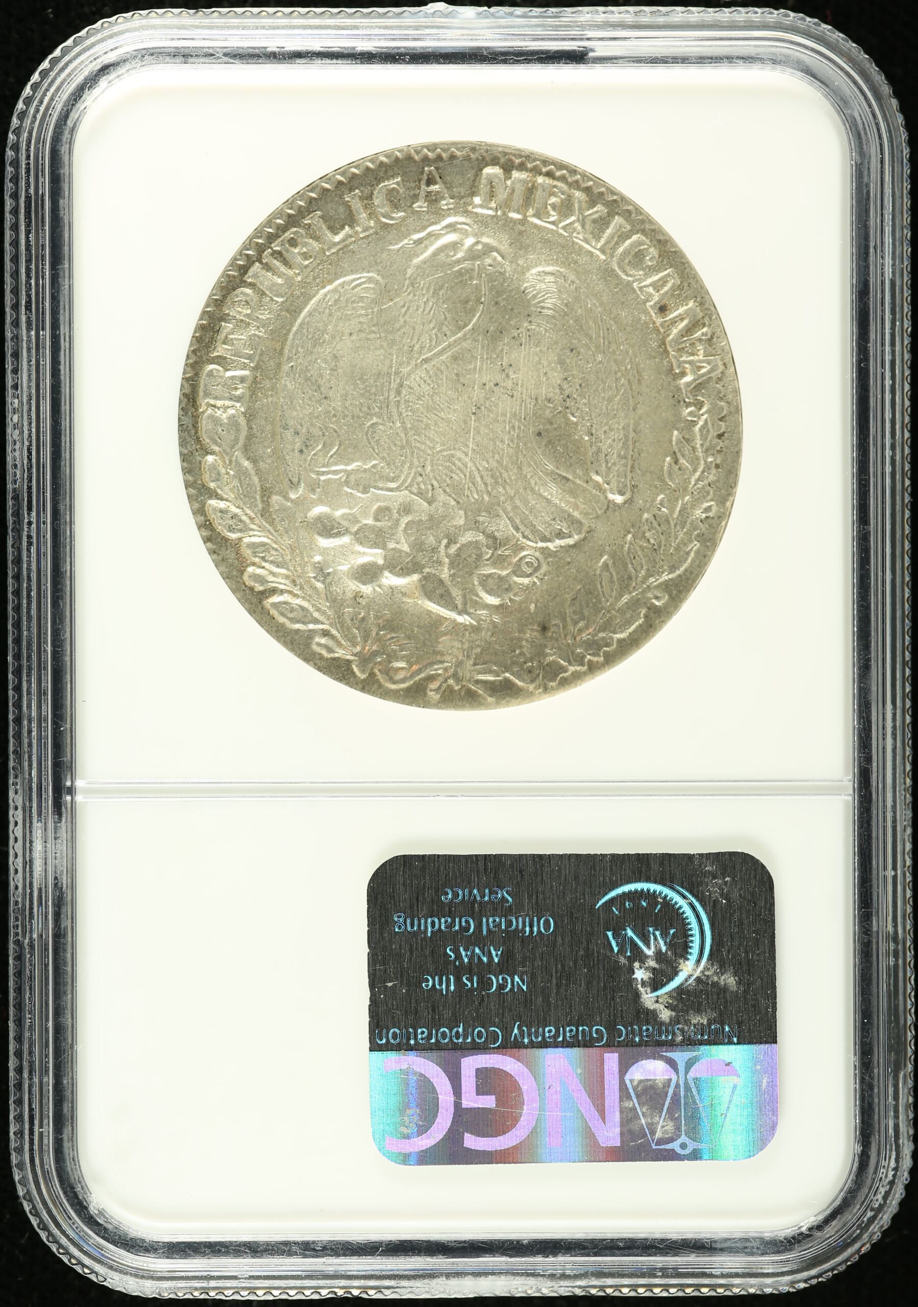 Mexican Coins Oaxaca Republic 8 Reales Oaxaca 8 Reales 1861 Oa FR NGC AU55 k_35692 Oaxaca 8 Reales 1861 Oa FR NGC AU55 k_35692Oaxaca 8 Reales 1861 Oa FR NGC AU55 k_35692 - Image 2