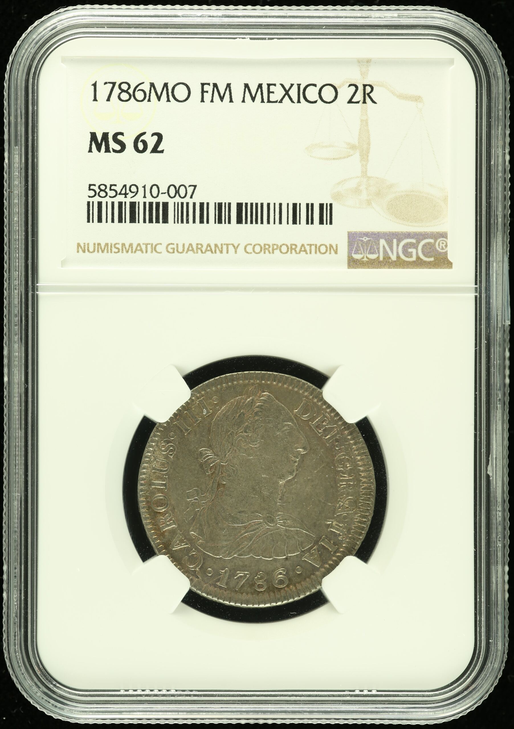 Colonial Silver & Minors Mexican Coins Colonial Silver & Minors 2 Reales 1786 Mo FM NGC MS62 0112409 Colonial Silver & Minors 2 Reales 1786 Mo FM NGC MS62 0112409Colonial Silver & Minors 2 Reales 1786 Mo FM NGC MS62 0112409