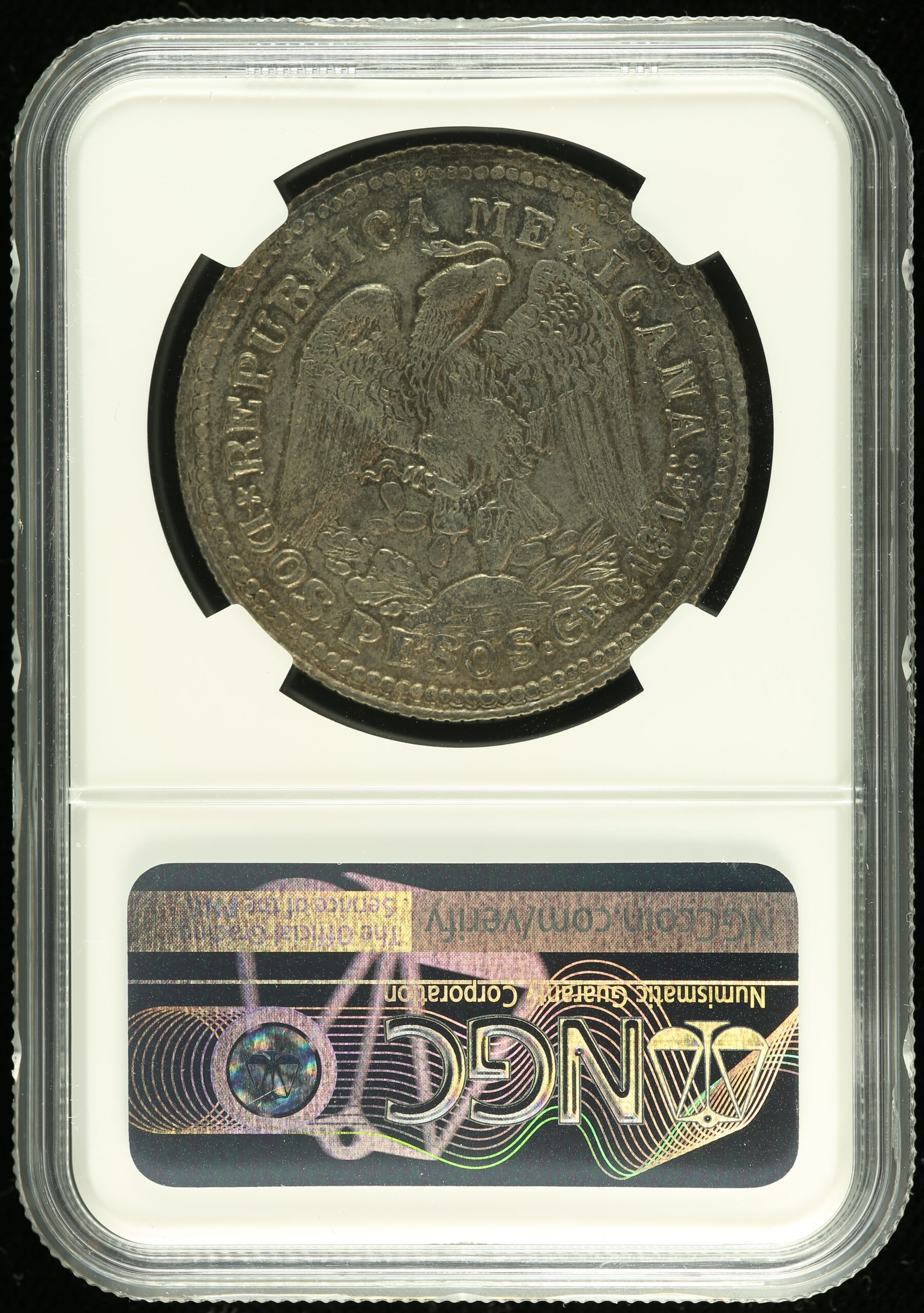 Mexican Coins Revolution Revolution 2 Pesos 1914 Gro NGC AU58 0112450 Revolution 2 Pesos 1914 Gro NGC AU58 0112450Revolution 2 Pesos 1914 Gro NGC AU58 0112450 - Image 2