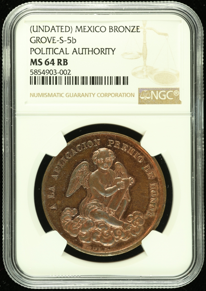 Medals & Tokens Copper Medal (undated) NGC MS64RB 0112719Medals & Tokens Copper Medal (undated) NGC MS64RB 0112719