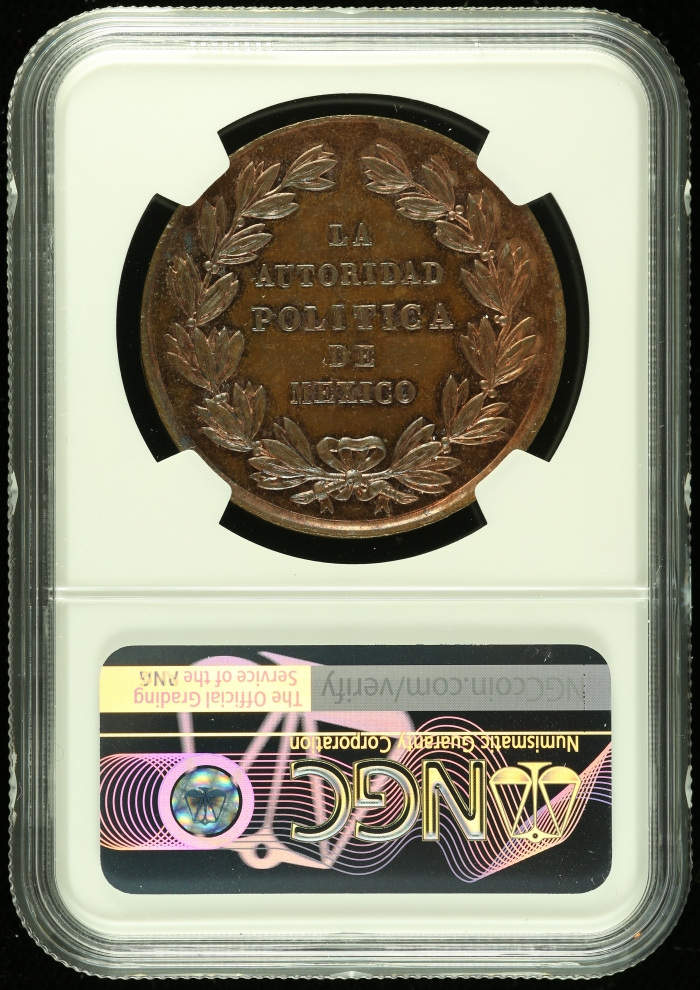 Medals & Tokens Copper Medal (undated) NGC MS64RB 0112719Medals & Tokens Copper Medal (undated) NGC MS64RB 0112719 - Image 2