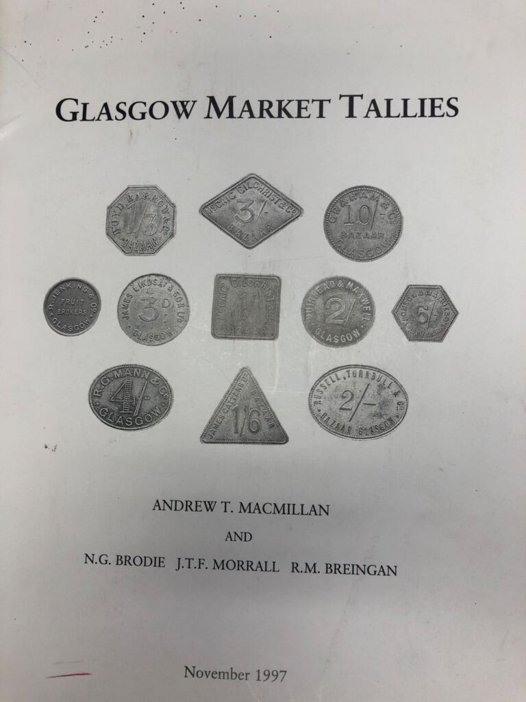 Glasgow Market Tallies by Andrew T. MacMillan 0113154
