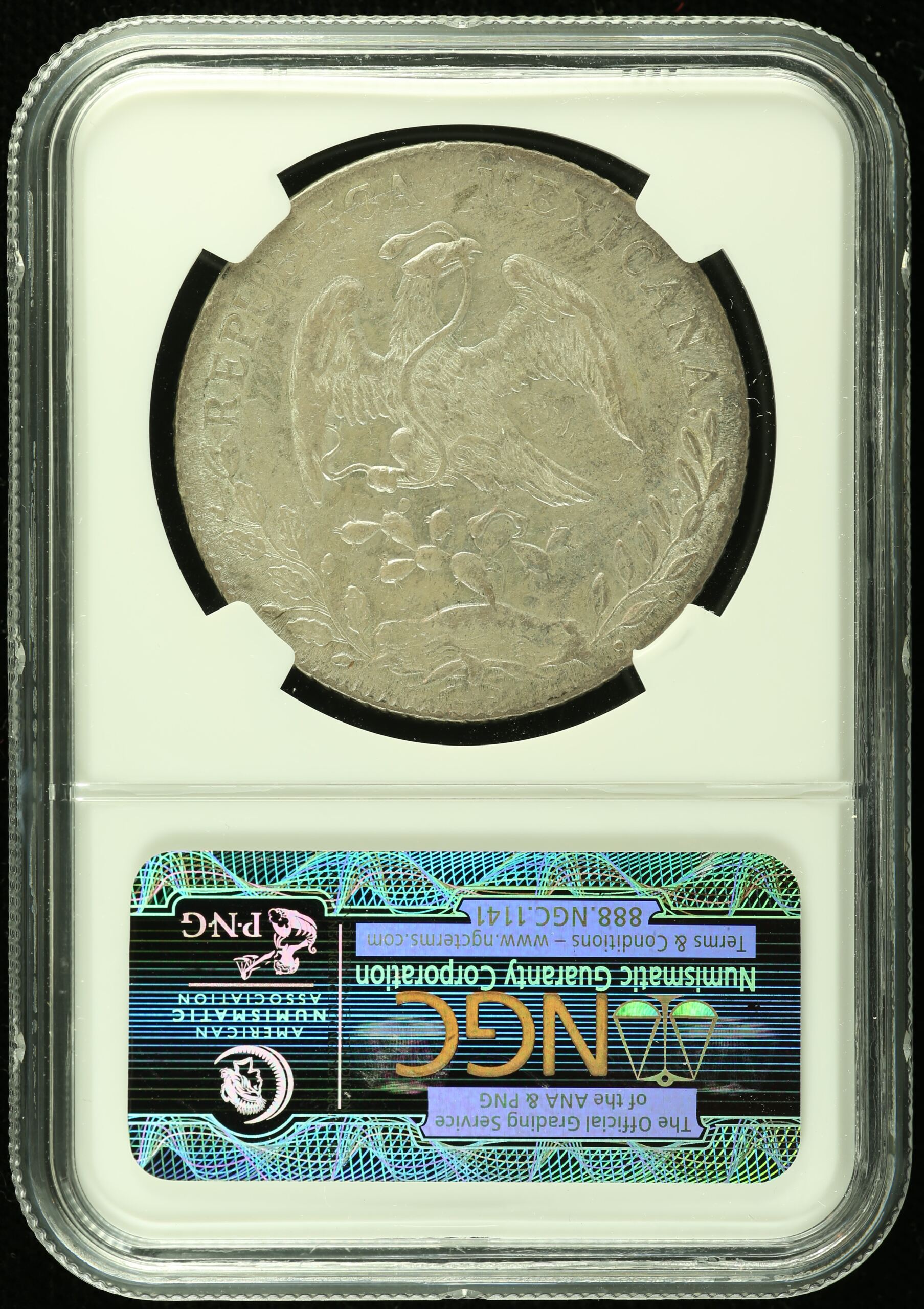 Mexican Coins Potosi Republic 8 Reales Potosi 8 Reales 1890 Pi MR NGC MS61 0113336 Potosi 8 Reales 1890 Pi MR NGC MS61 0113336Potosi 8 Reales 1890 Pi MR NGC MS61 0113336 - Image 2