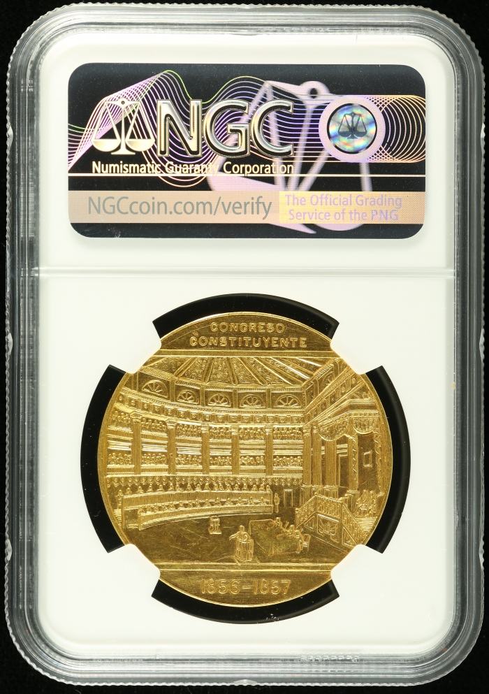 Modern Gold 50 Pesos (1957) NGC MS63 0114713Modern Gold 50 Pesos (1957) NGC MS63 0114713 - Image 2