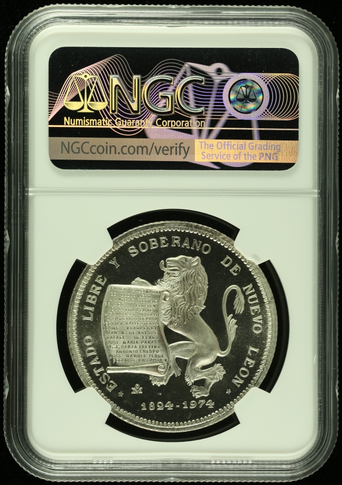 Medals & Tokens Fray Servando Teresa Medal 1974 Mo NGC MS67 0115884Medals & Tokens Fray Servando Teresa Medal 1974 Mo NGC MS67 0115884 - Image 2