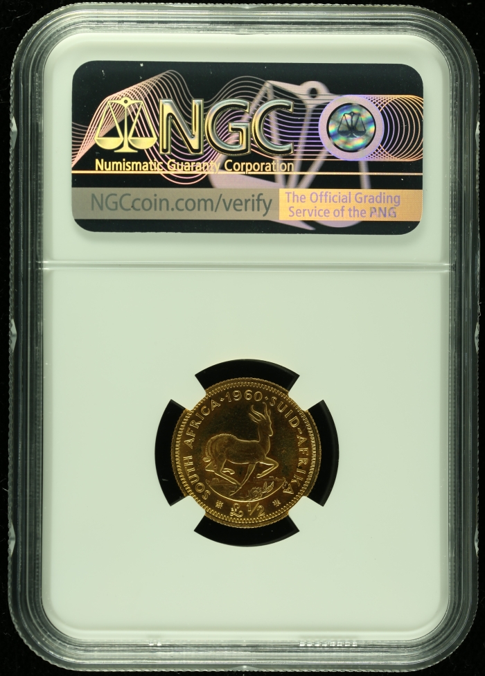 South Africa 1/2 Pound 1960 NGC PF65 0117868South Africa 1/2 Pound 1960 NGC PF65 0117868 - Image 2
