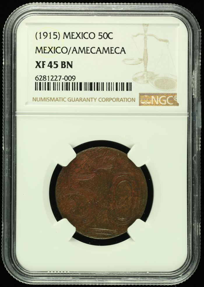 Revolution 50 Centavos (1915) NGC XF45BN 0118968Revolution 50 Centavos (1915) NGC XF45BN 0118968