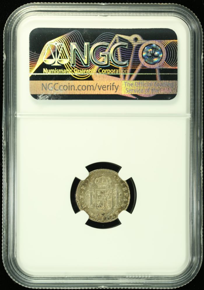 Bolivia 1/2 Real 1821 Pts PJ NGC MS61 0125256Bolivia 1/2 Real 1821 Pts PJ NGC MS61 0125256 - Image 2
