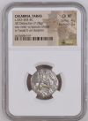 Calabria Taras c.302-280 BC AR Didrachm NGC Ch XF 0126983