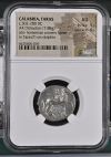 Calabria Taras c.302-280 BC AR Didrachm NGC Ch AU 0127056